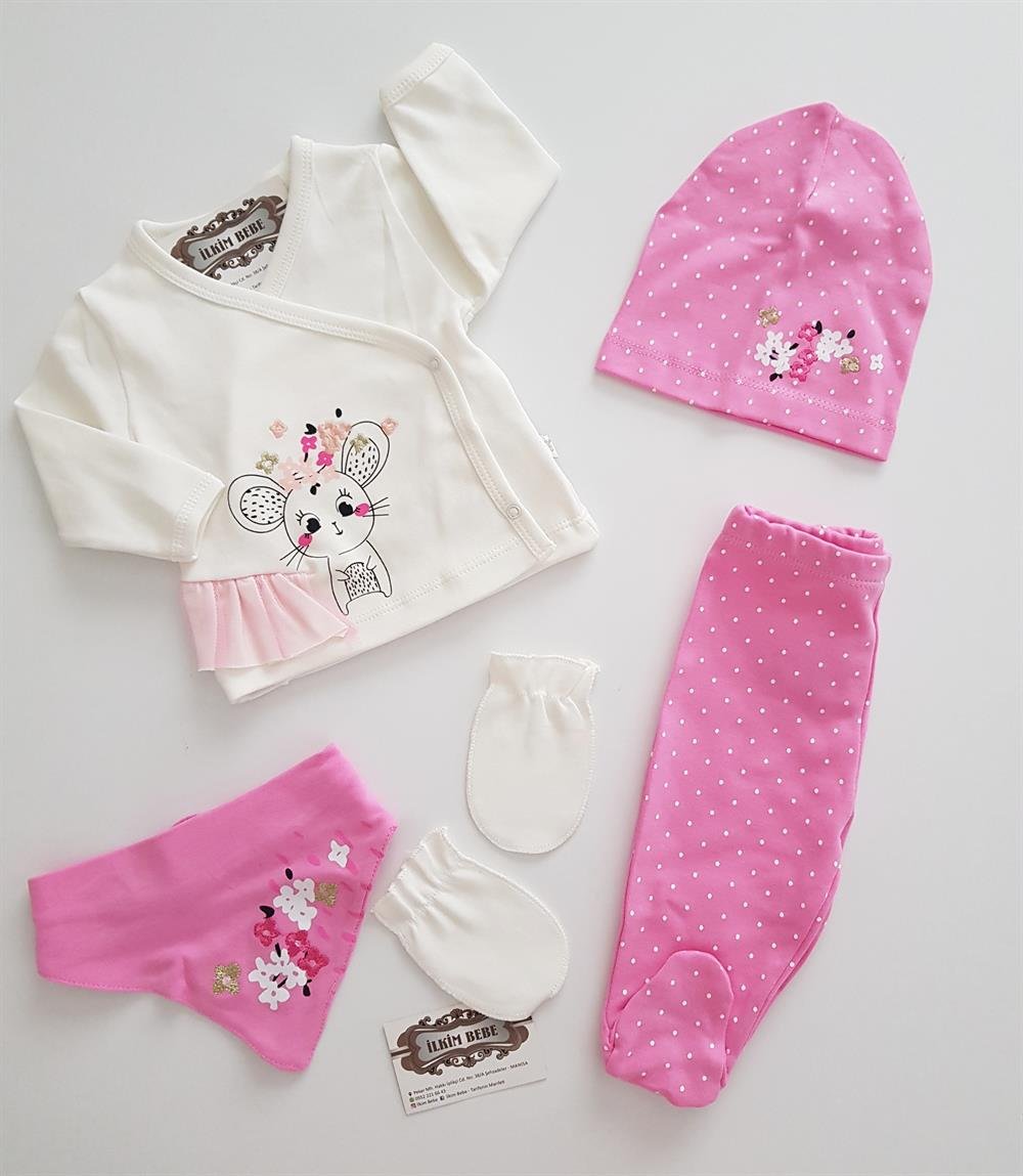 Minik Fare 5Li Set - KIZ BEBEK