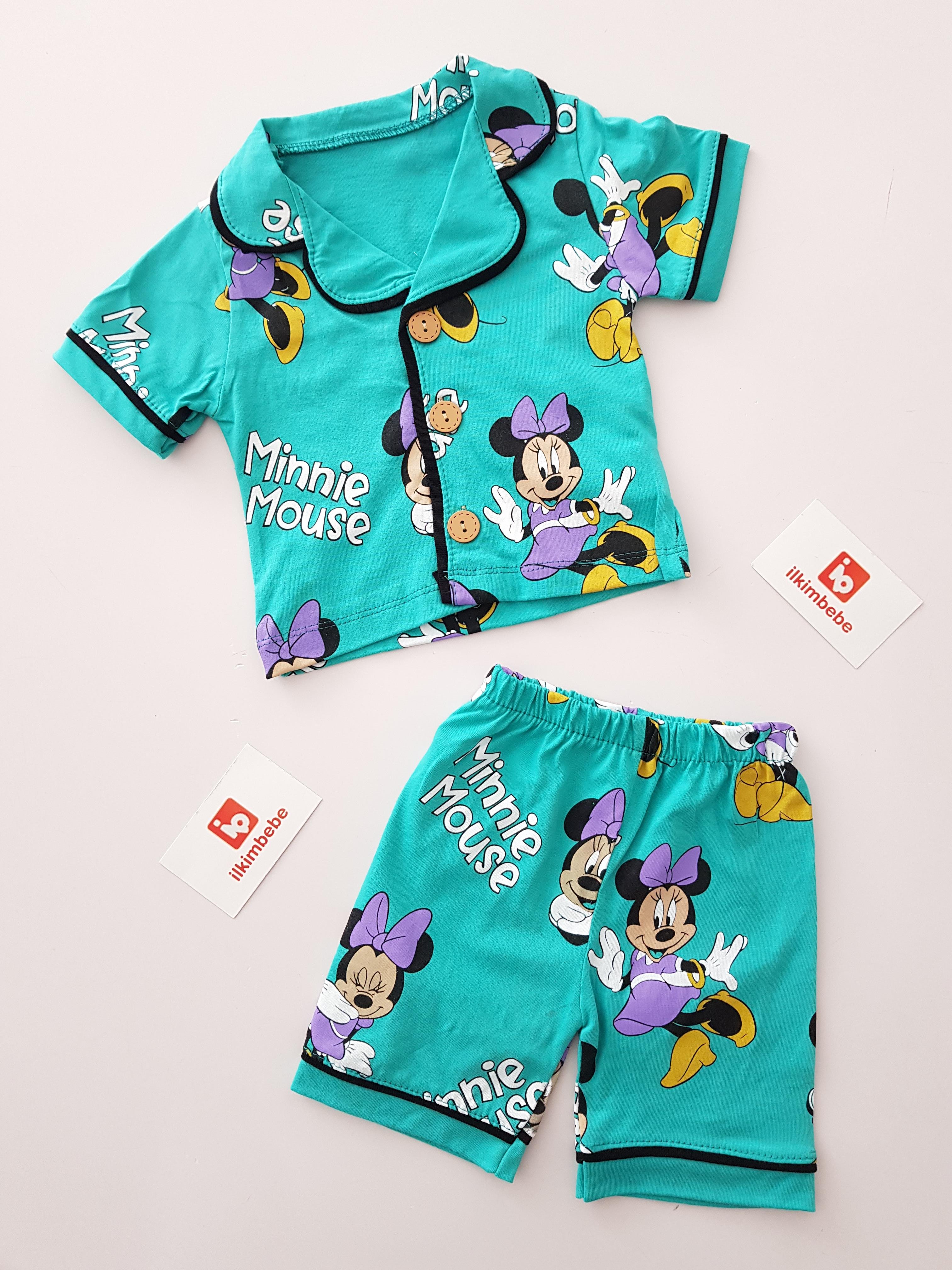 Minnie Kısa Kol 2li Pijama Takımı - Kız Takım