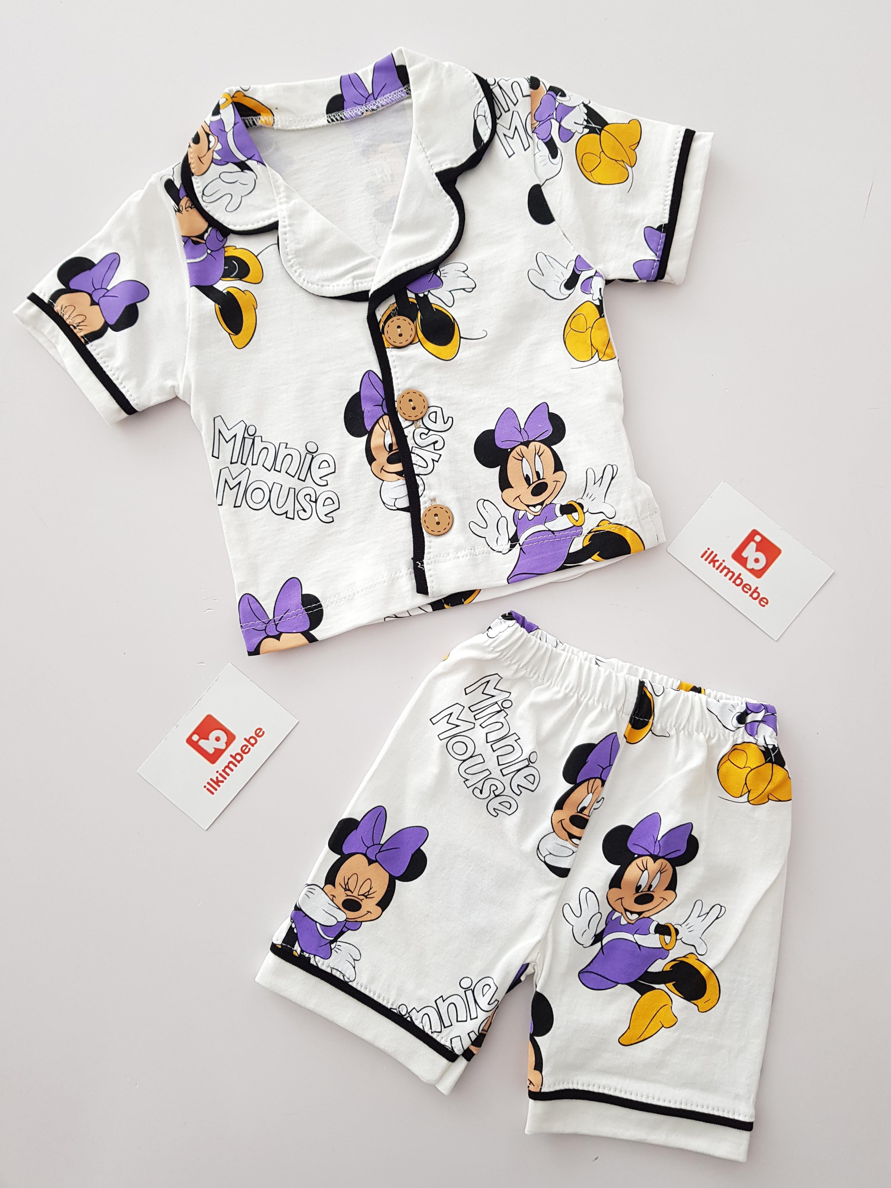 Minnie Kısa Kol 2li Pijama Takımı - Kız Takım