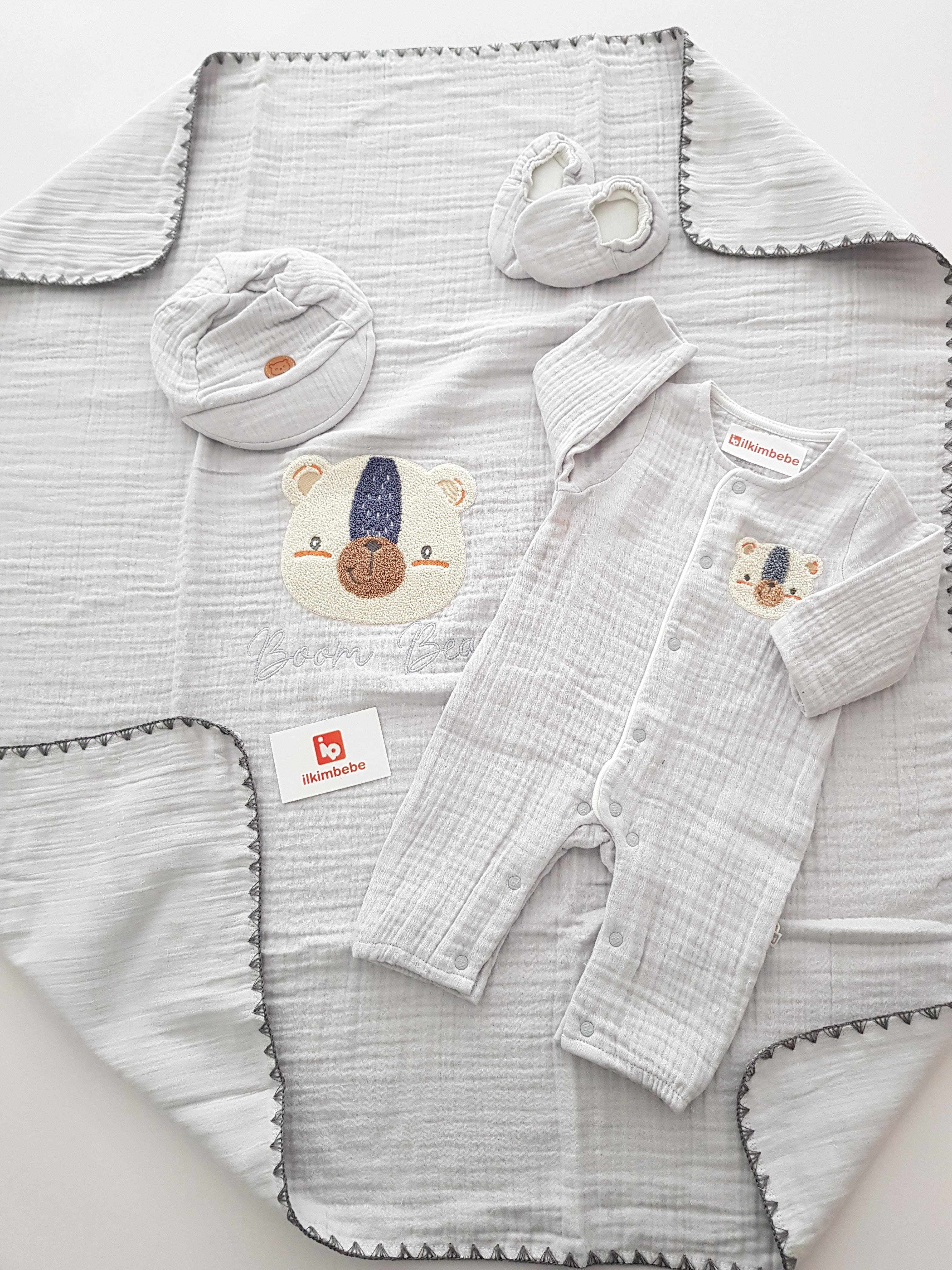 Müslin Tulumlu Set - ERKEK BEBEK