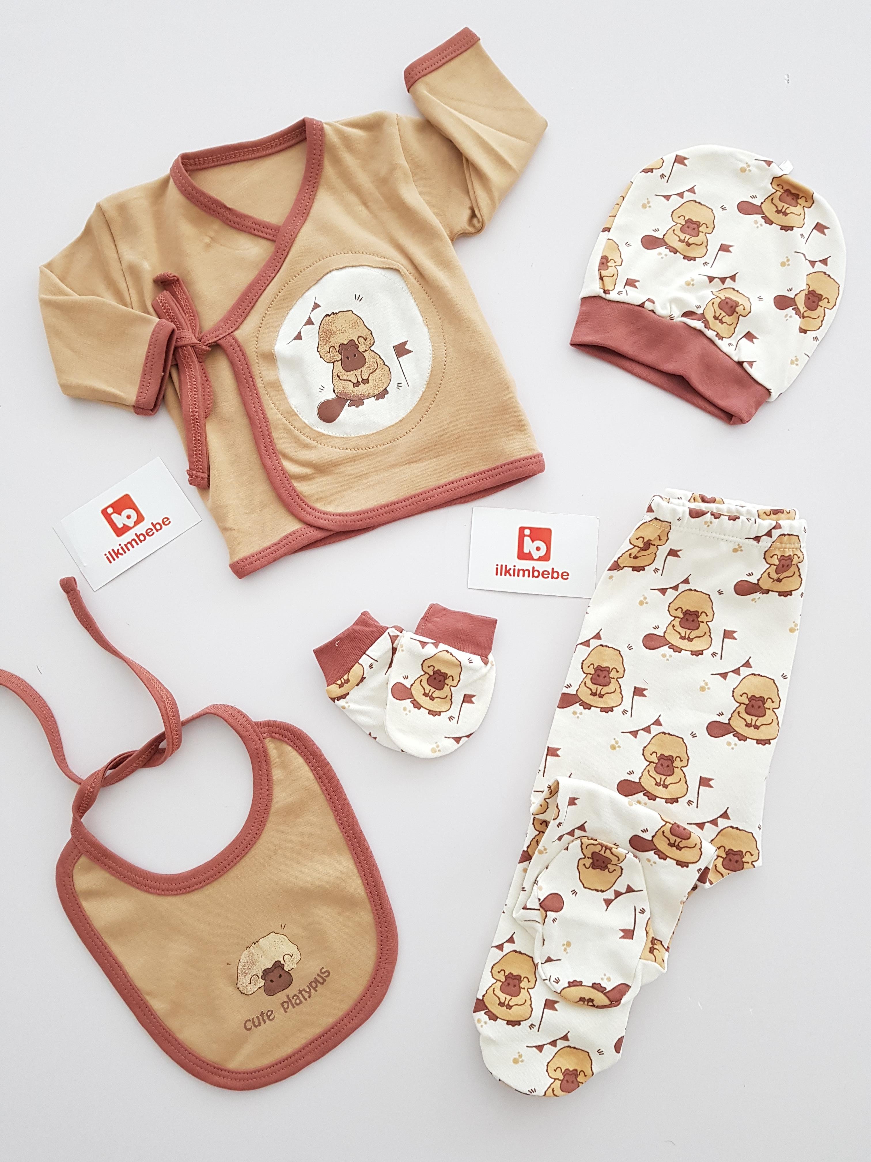 Ornitorenk 5li Set - ERKEK BEBEK