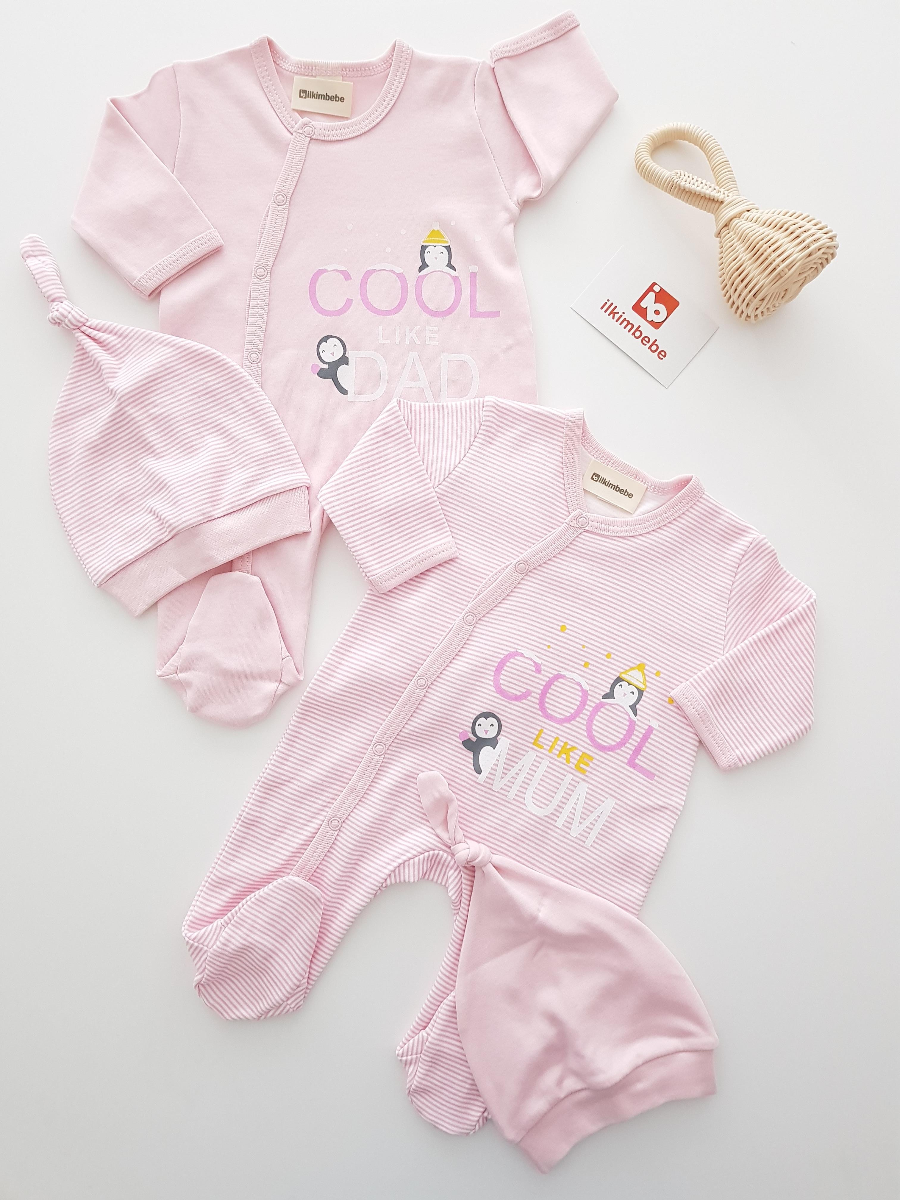 Penguen 2li Bebek Tulumu - KIZ BEBEK
