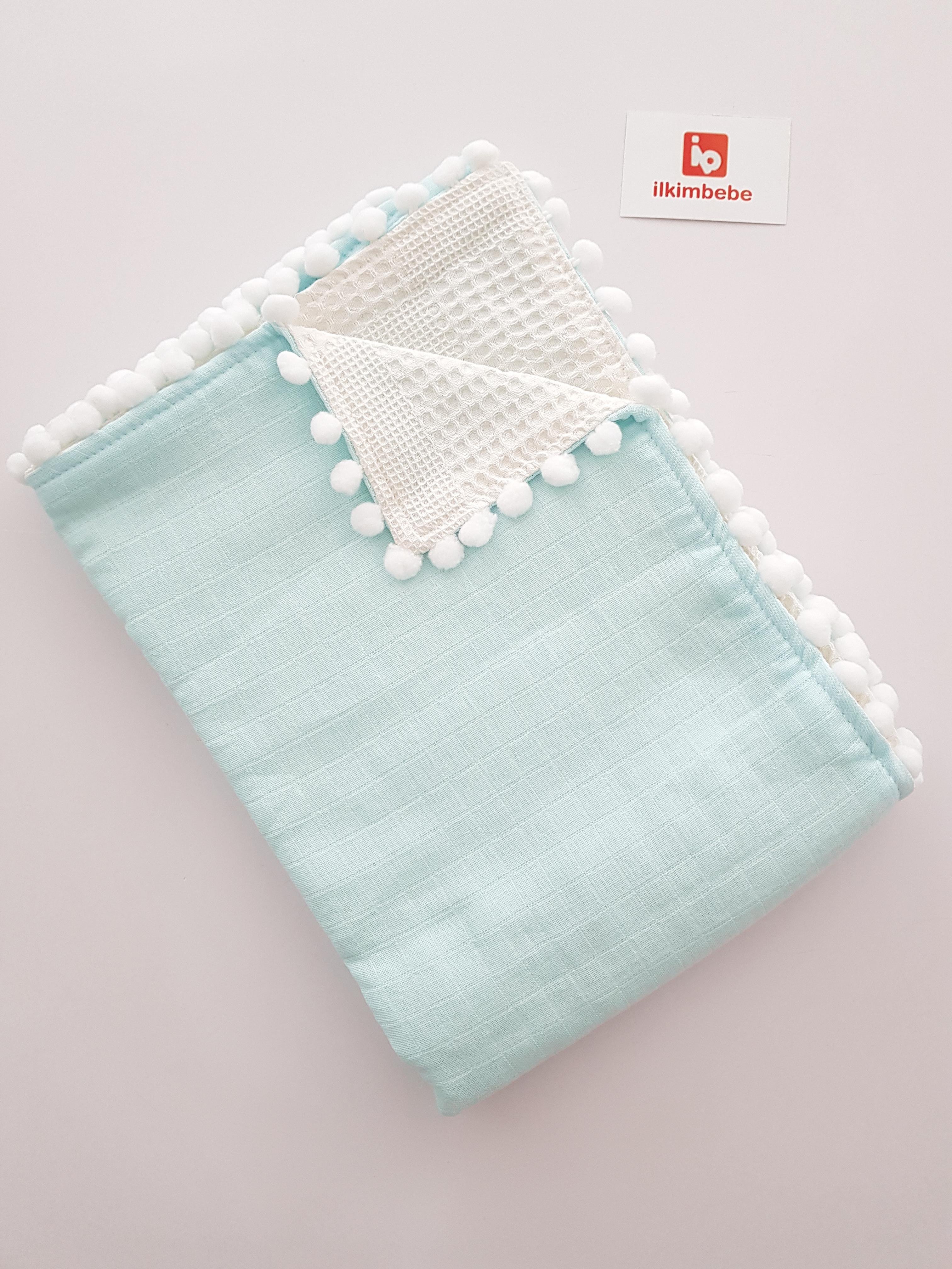 Pikeli Müslin Battaniye 100x100 cm - BATTANİYE&ALT AÇMA