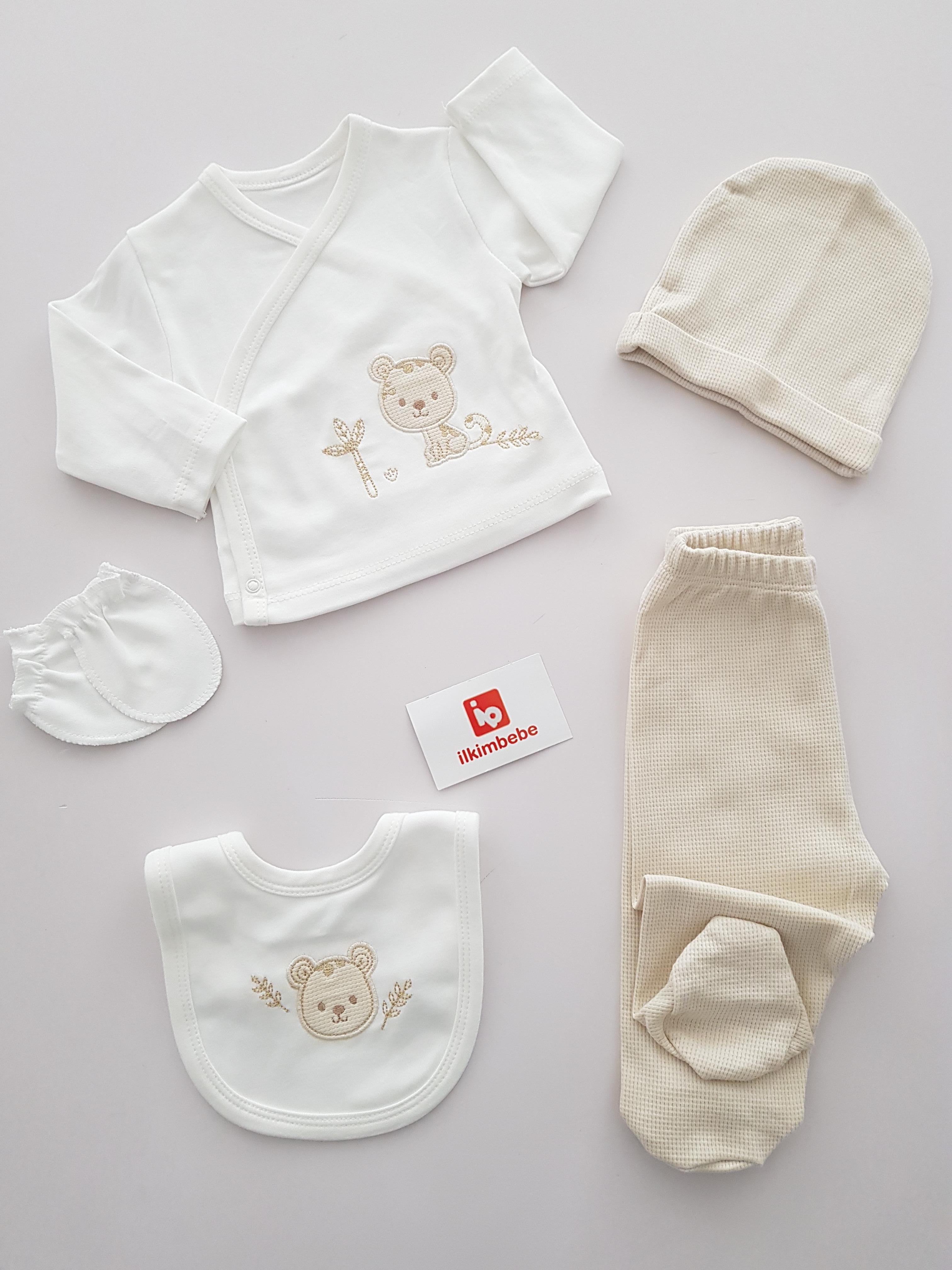 Sevimli Kaplan 5li Set - ERKEK BEBEK
