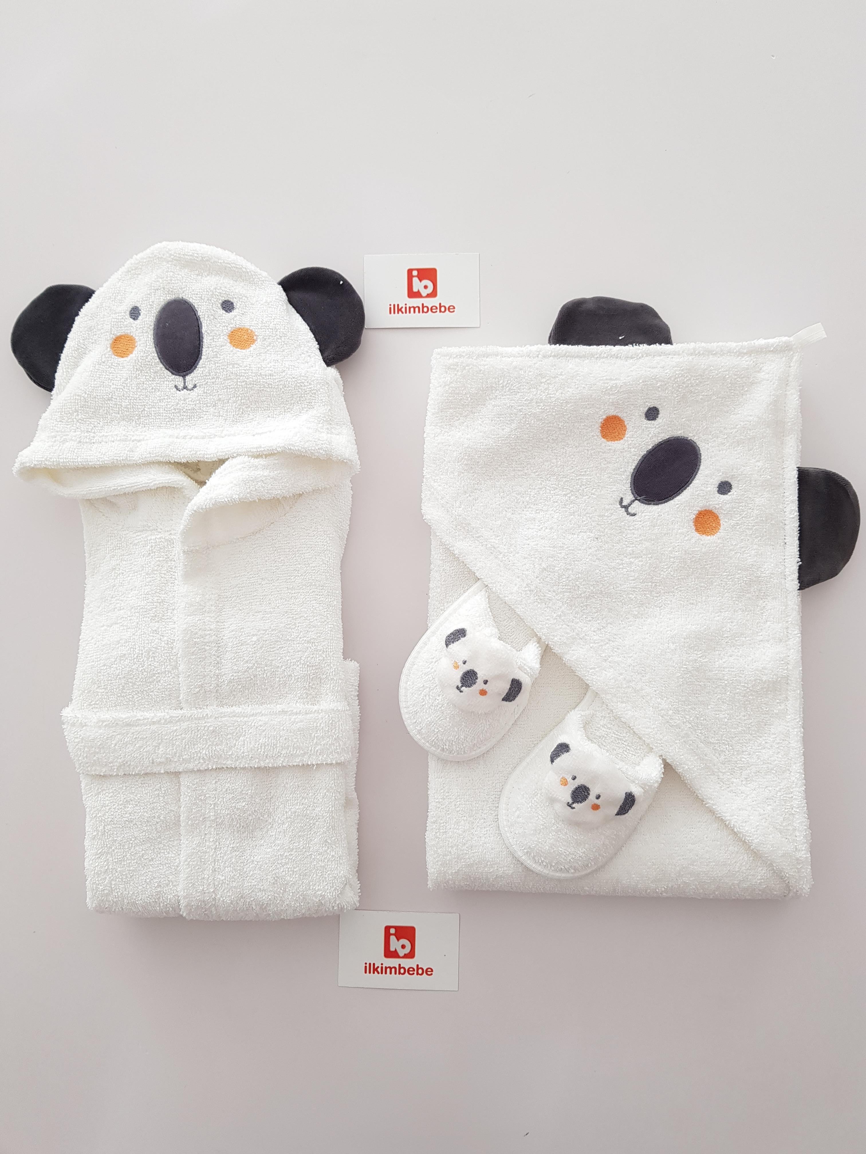 Sevimli Koala Bornoz Seti - Erkek Bebek