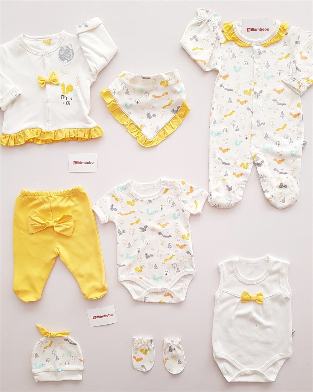 Sevimli Sincap 8li Set - ERKEK BEBEK