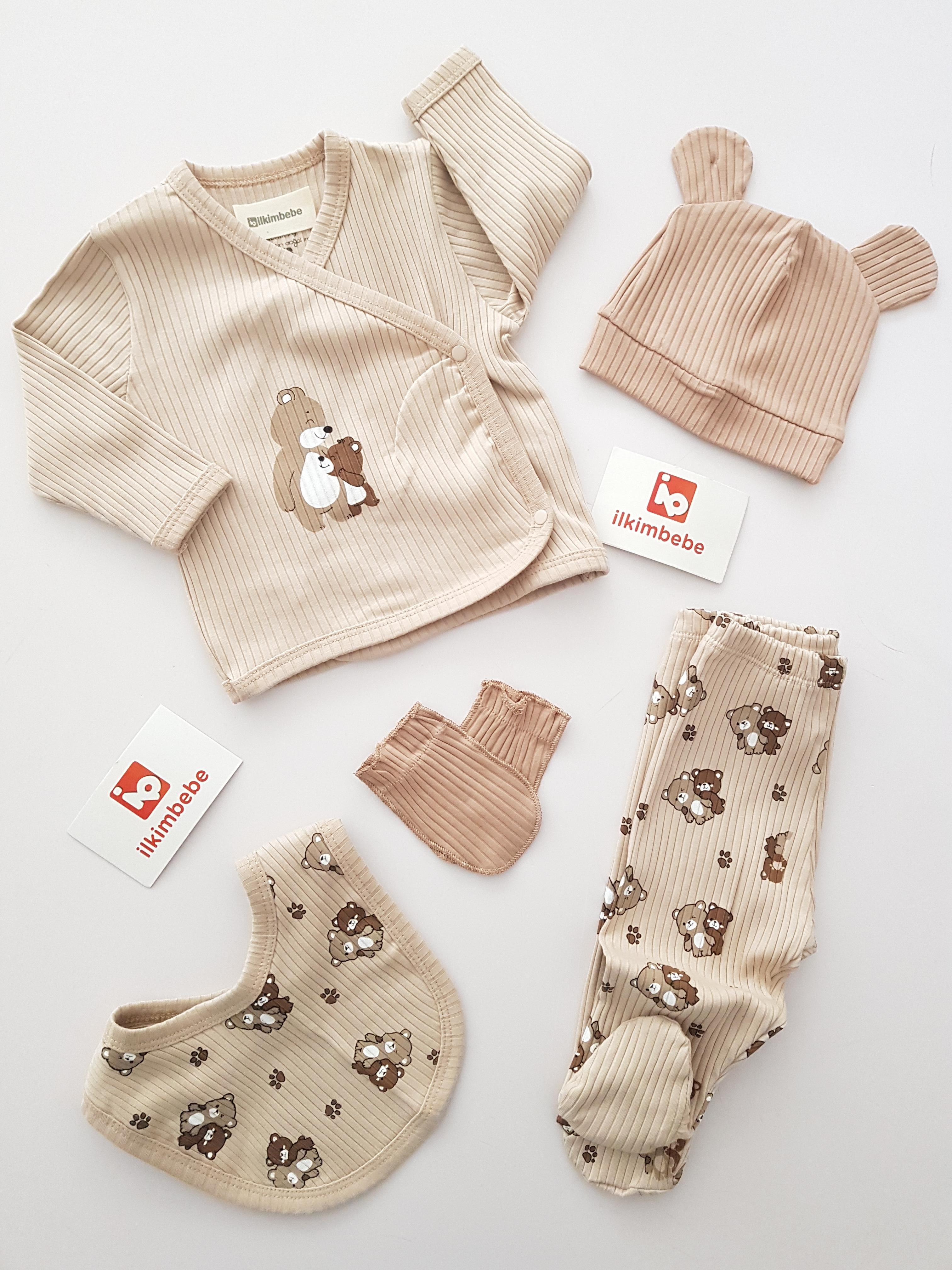 Tatlı Ayılar 5li Set - ERKEK BEBEK