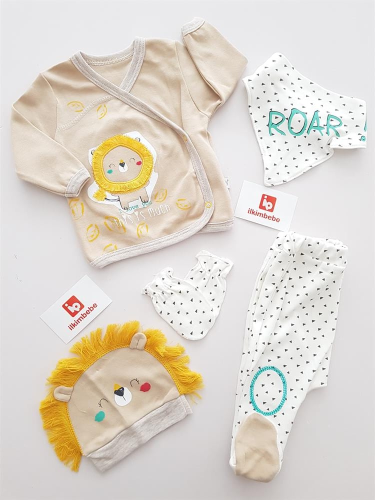 Uykucu Aslan 5li set - ERKEK BEBEK