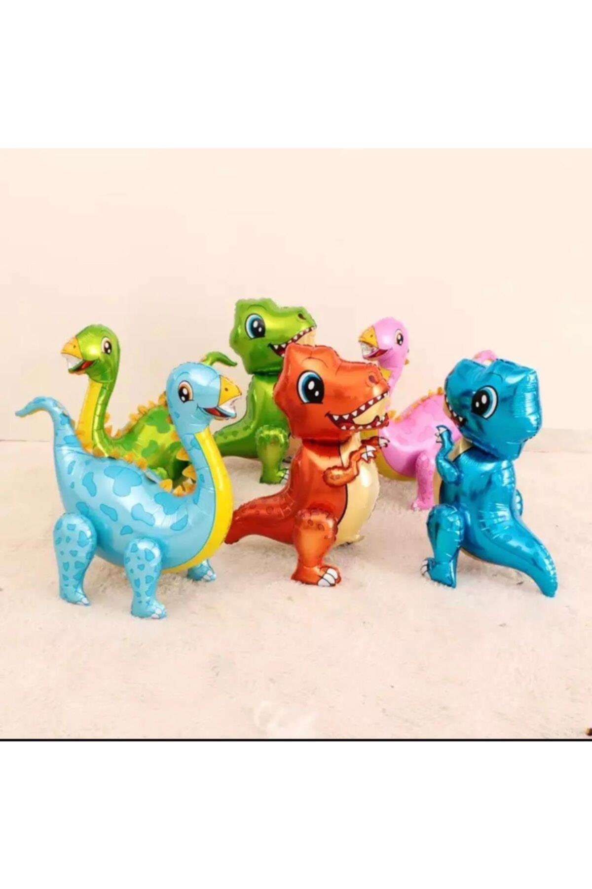 4d Dev Pembe Stegosaurus Dinazor Airwalker Yürüyen Folyo Balon 57,5-92cm Doğum Günü Parti