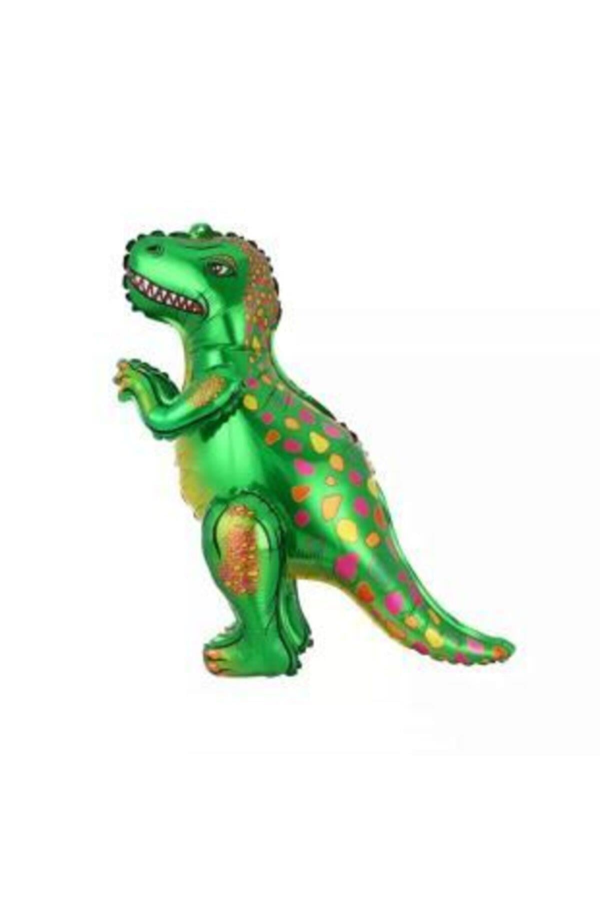 4d Dev Yeşil Dragon Dinazor Airwalker Yürüyen Folyo Balon 53-64cm Doğum Günü Parti