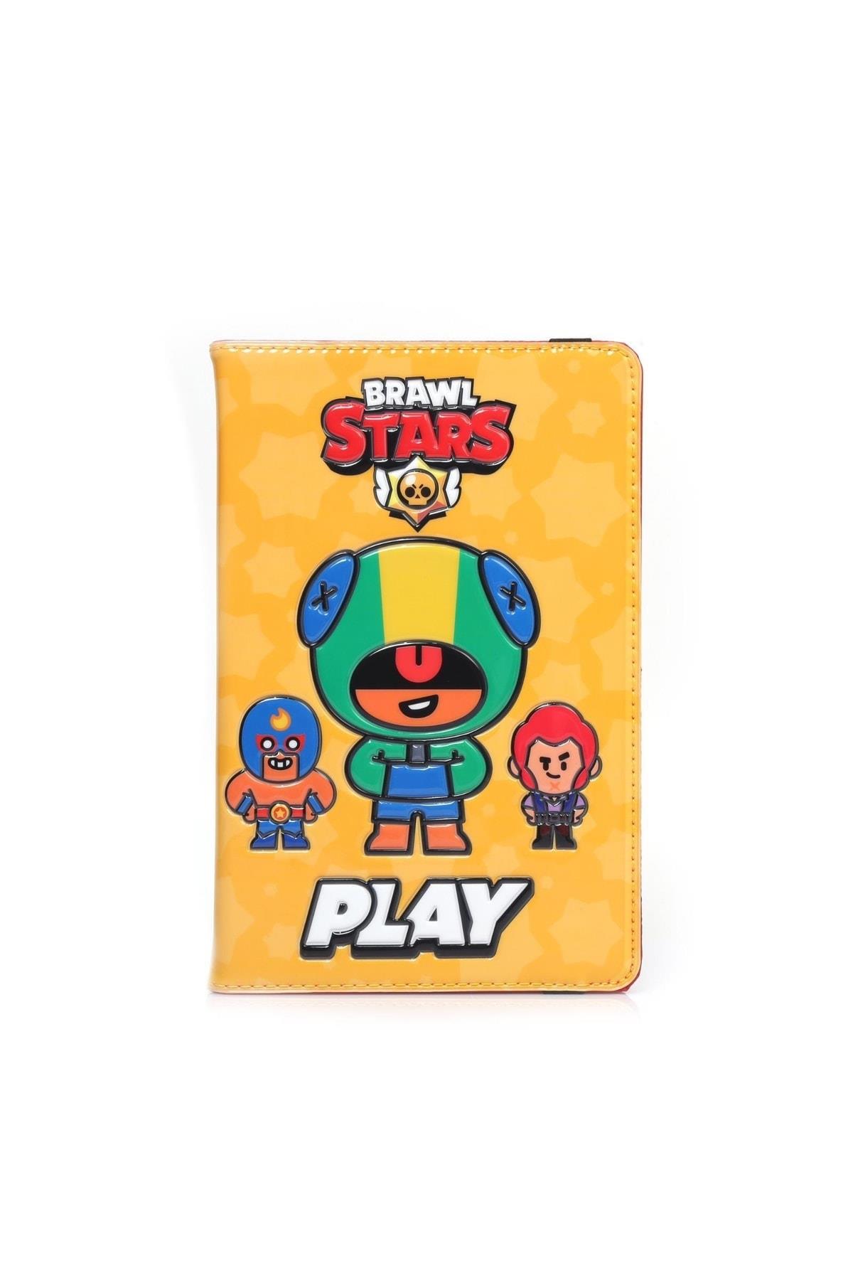 Apple Ipad 9.7” 5. 6. Nesil Tablet Kılıfı Parlak Kapak 3d Kabartmalı Brawl Stars Desen
