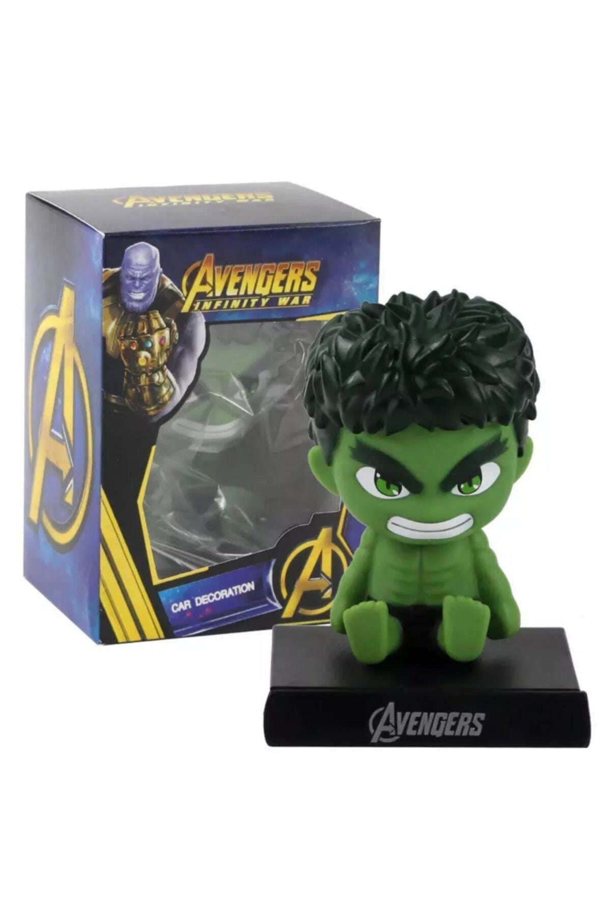 Avengers Hulk Sallanan Kafa Araba Masa Telefon Tutucu Figür Süper Kahraman