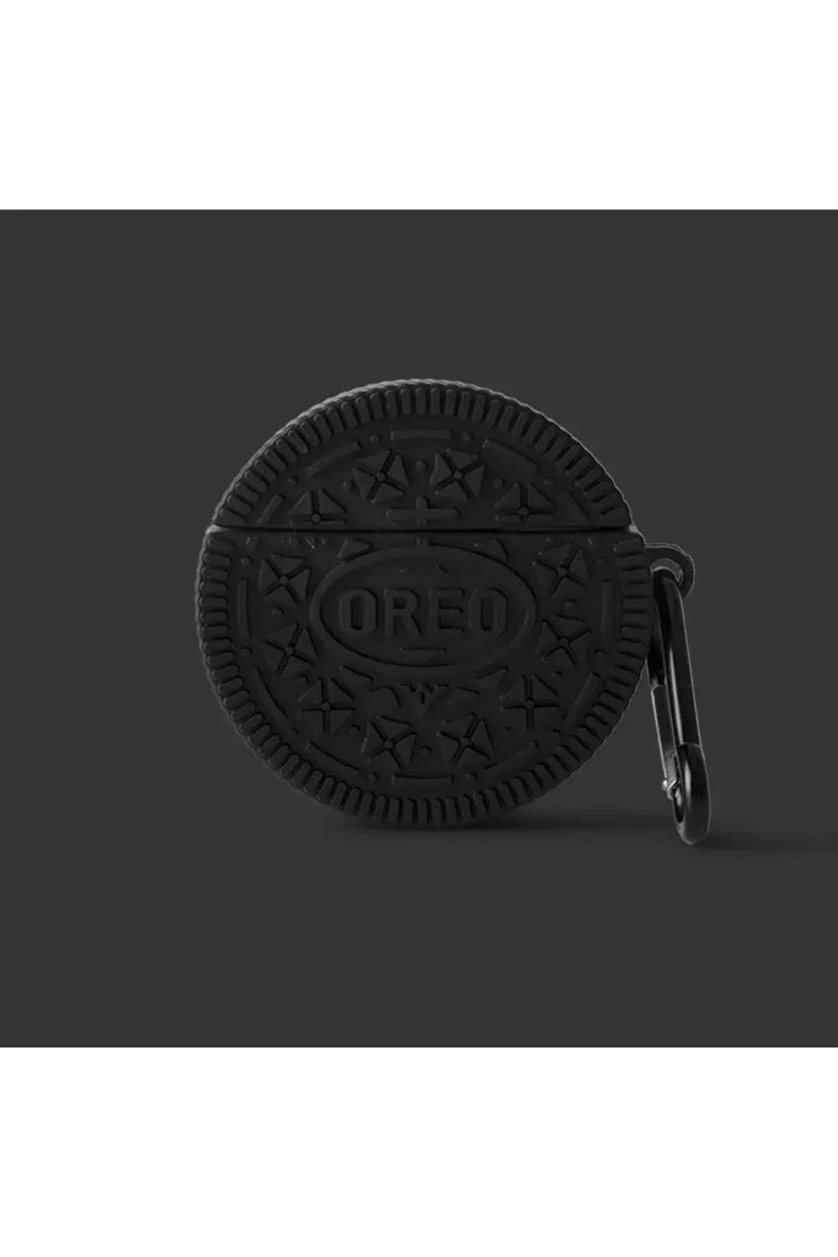 Bisküvi Oreo Silikon Koruyucu Kapak Airpods 1 2 Askılı Kılıfı Kablosuz Kulaklık Air Pods