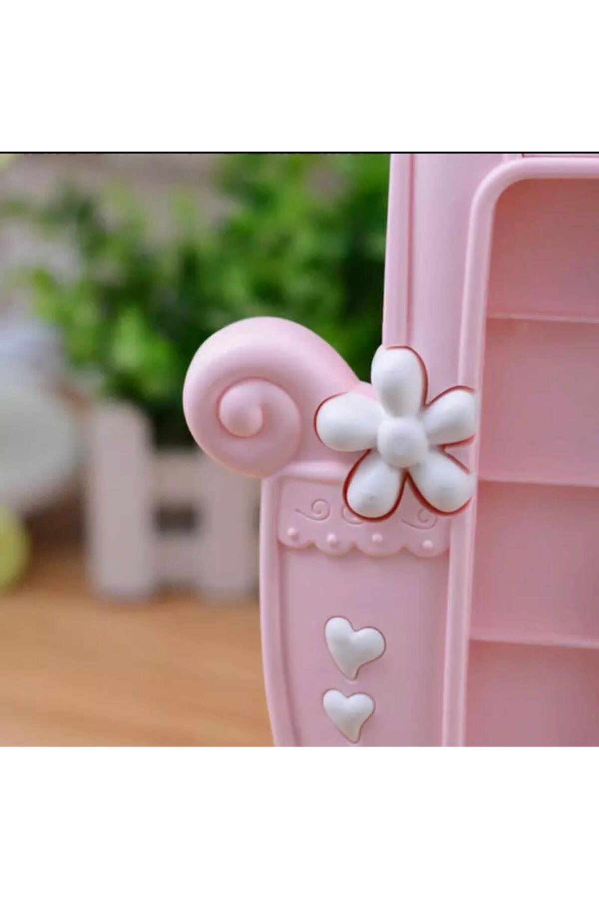 Büyük Sevimli Pembe Puset Araba Bebek Çocuk Ayaklı Masa Duvar Fotoğraf Çerçevesi Hediyelik