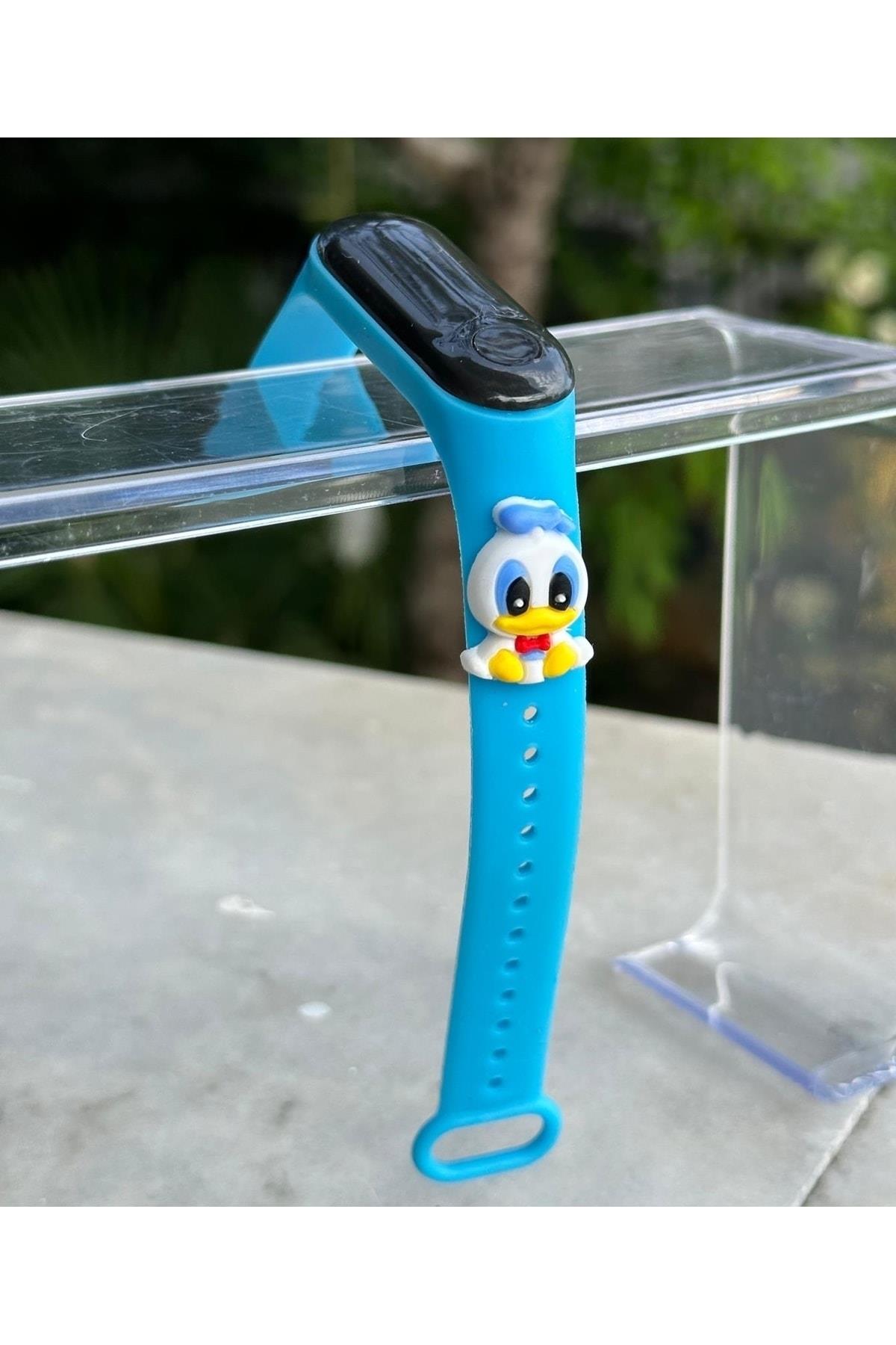Donald duck mavi ördek led ekran dokunmatik erkek çocuk saati