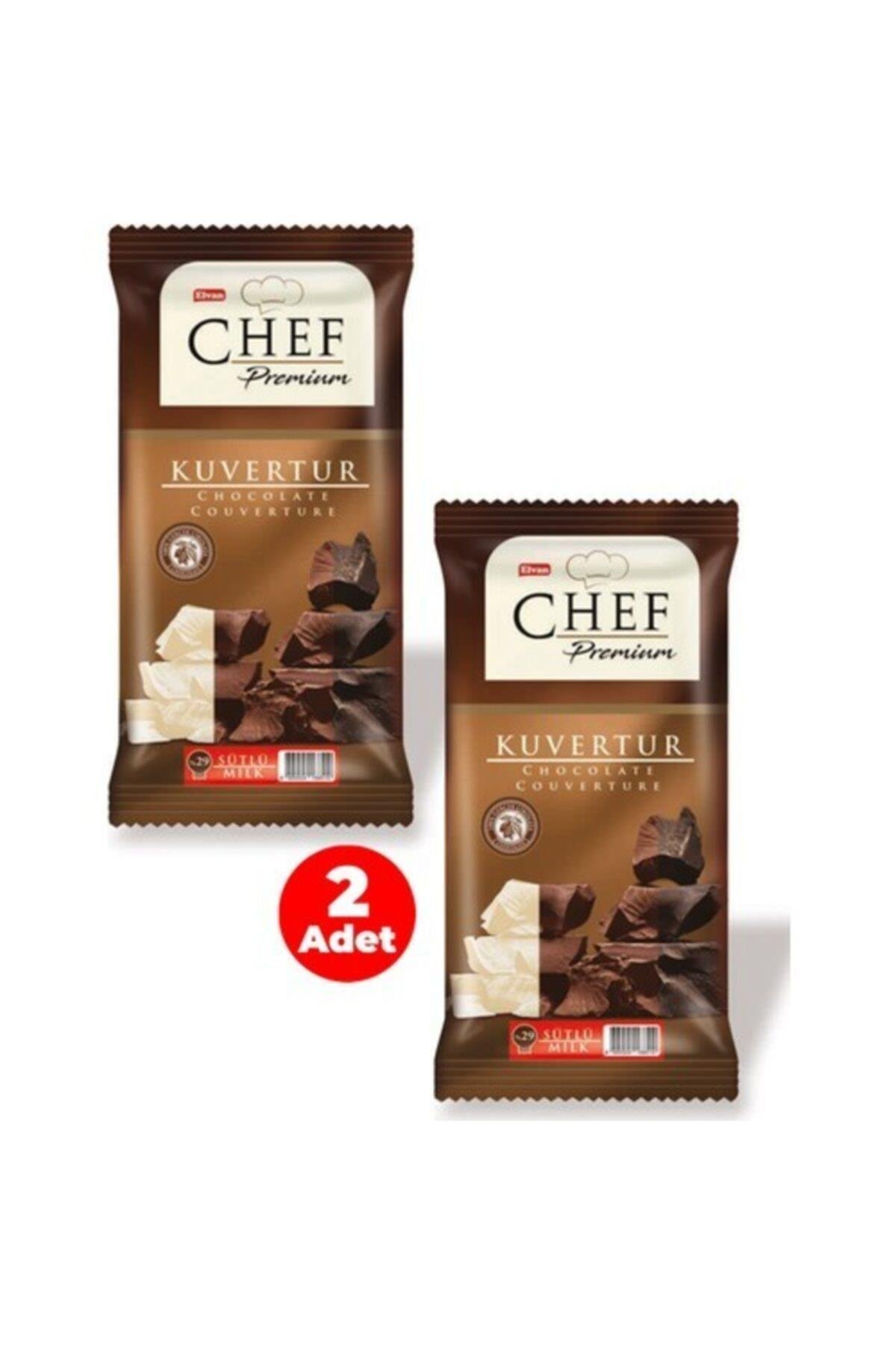 Elvan Chef Prestige Konfiseri Sütlü Çikolata 2,5 Kg - 2 Adet