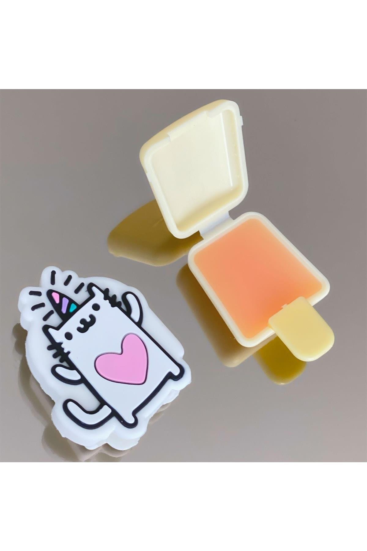 Ingiltere’den Ithal Sevimli Unicorn Ruj Kedi Lipgloss Dudak Balm Besleyici Meyveli Ruj
