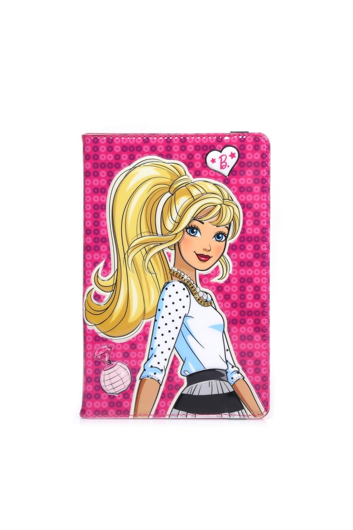 Ipad 10.2” 7 8 9. Nesil Uyumlu Tablet Kılıfı Parlak Kapak 3d Kabartmalı Pembe Barbie Kapağı