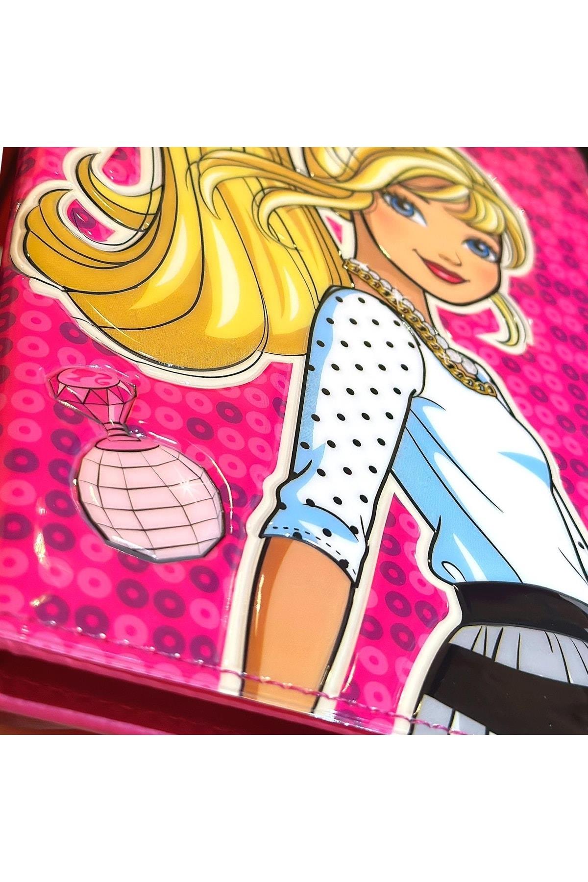 Ipad 10.2” 7 8 9. Nesil Uyumlu Tablet Kılıfı Parlak Kapak 3d Kabartmalı Pembe Barbie Kapağı