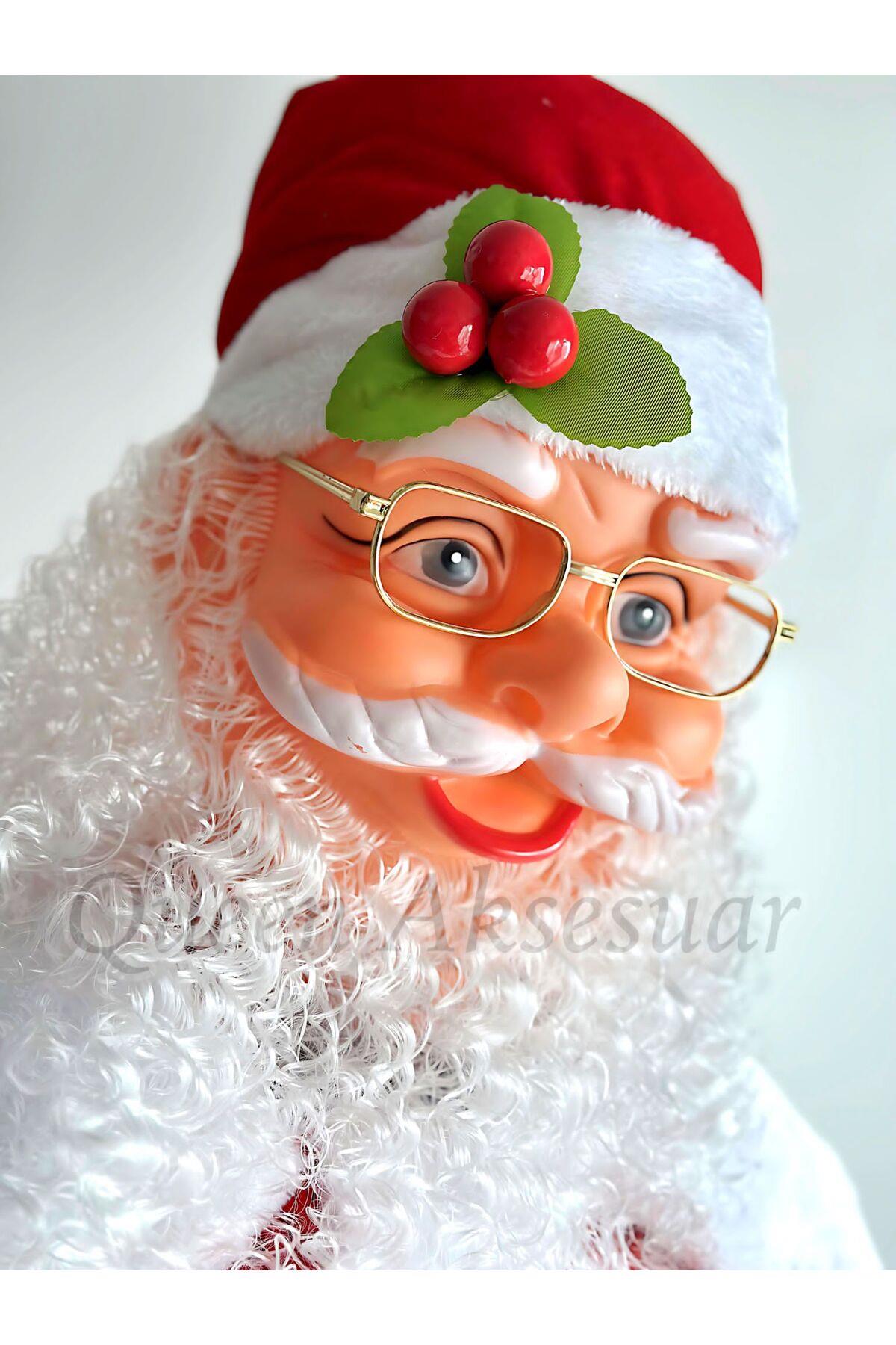 İthal dev gerçek görünüm oynayan dans eden şarkı söyleyen noel baba maskot organizasyon dekorasyon