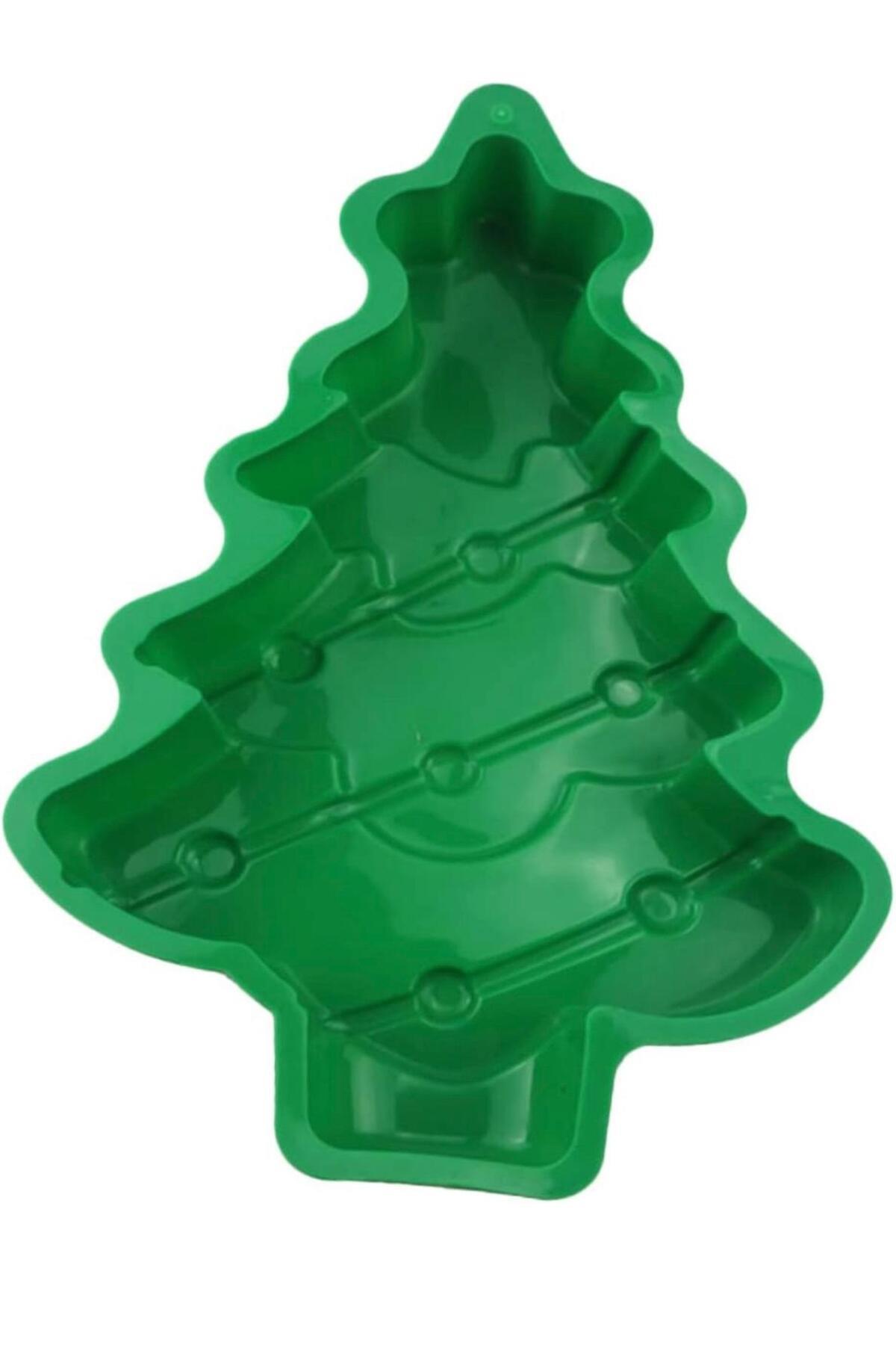 İthal lüks büyük silikon kek pasta çikolata kalıbı kupat kalıp yılbaşı noel ağaç çam ağacı 30cm