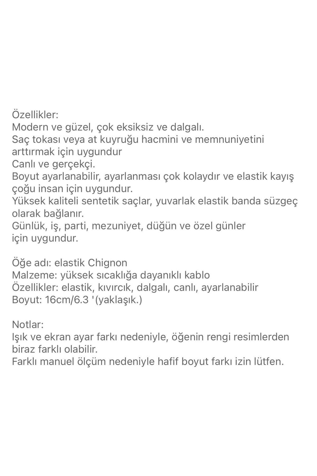 İthal lüks fiber lastikli postiş peruk hazır dağınık topuz saç tokası siyah 2