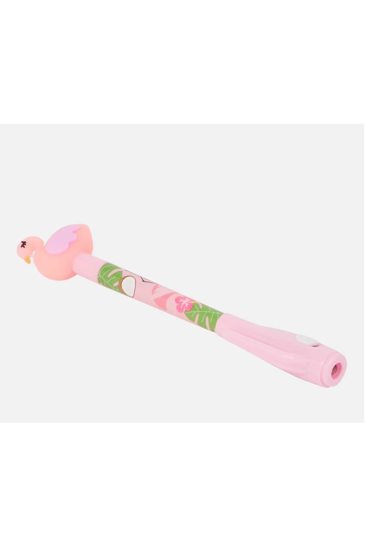 ithal lüks süslü sihirli görünmez kalem ışıklı pembe flamingo yetişkin çocuk