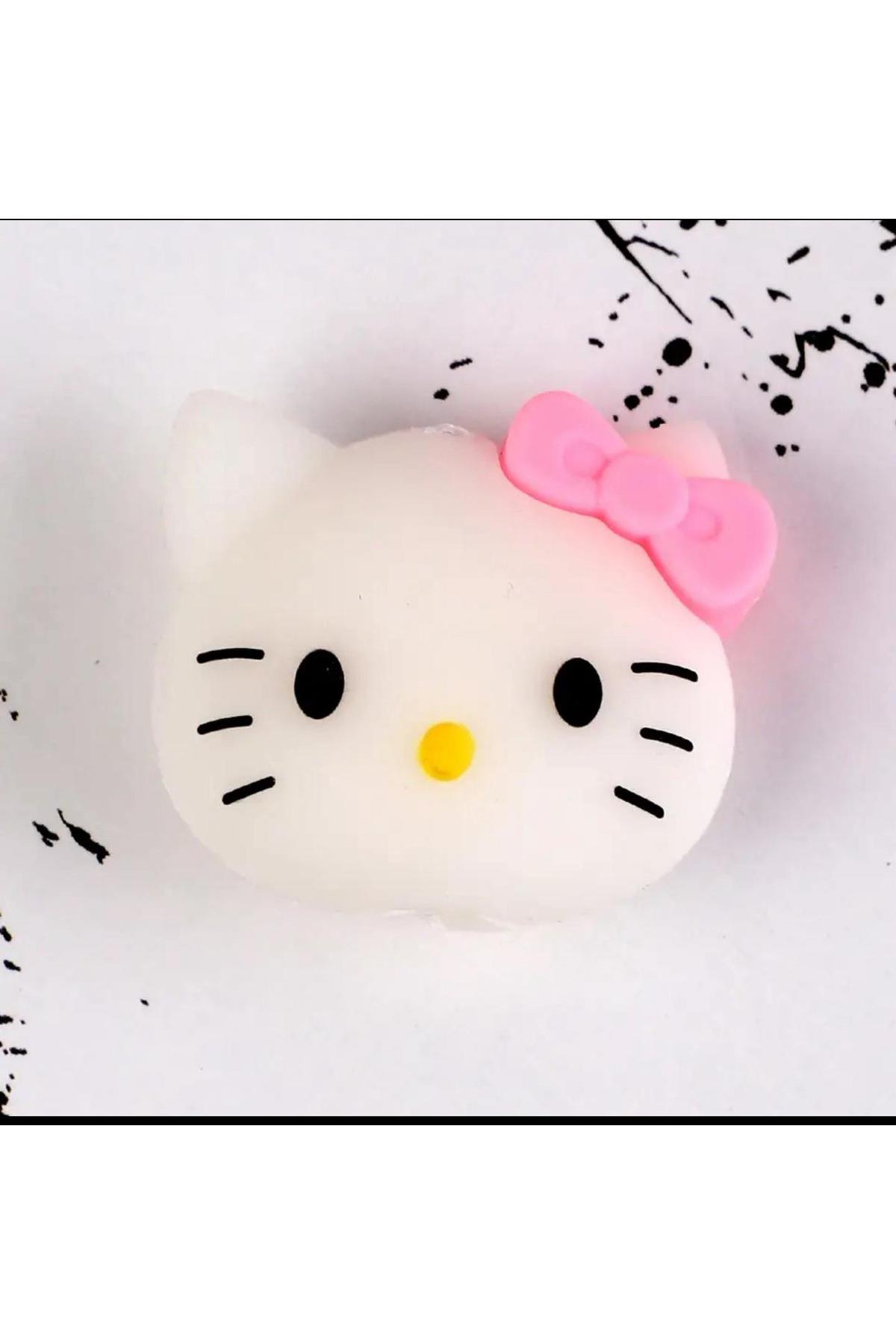İthal sevimli Hello kitty 3d boyutlu kablo koruyucu tutucu silikon aparat kopma önleyici