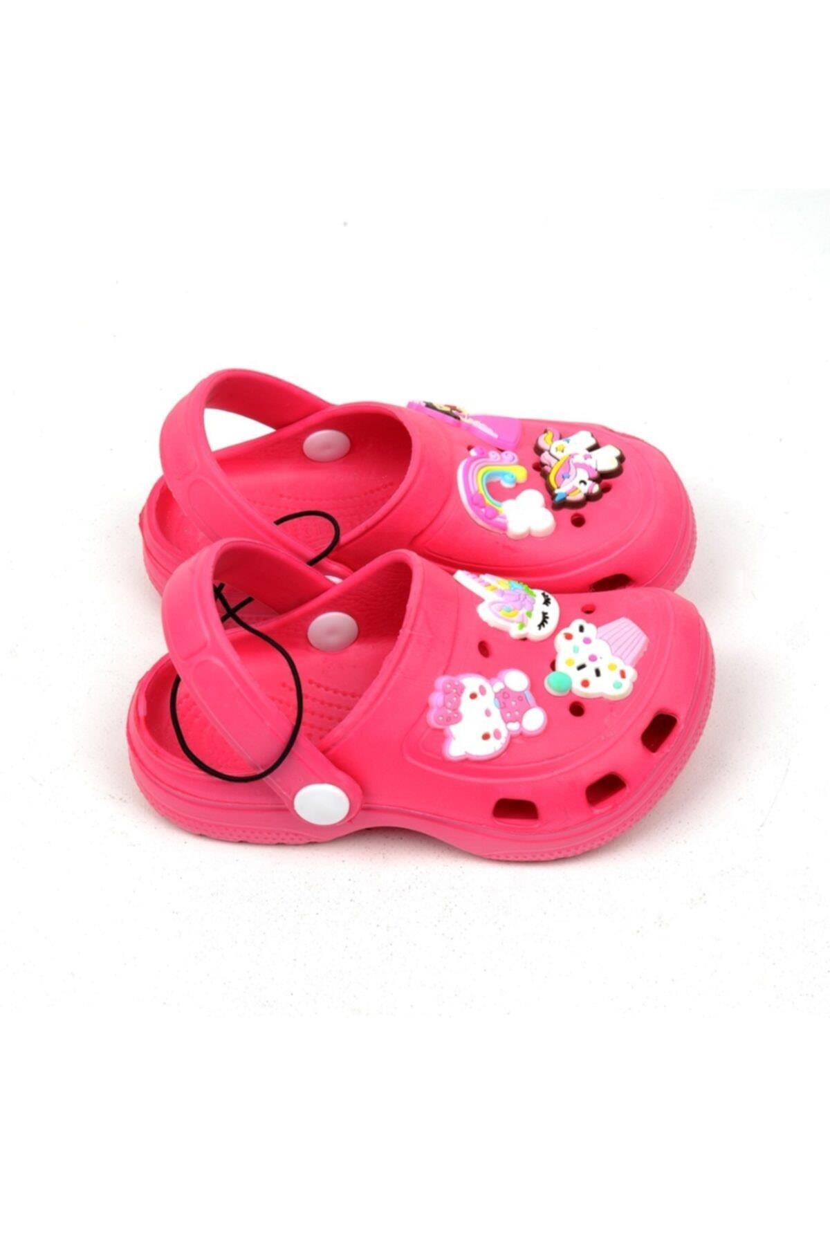 Kız Çocuk Pembe Prenses Hello Kitty Süslü Model Sandalet Terlik