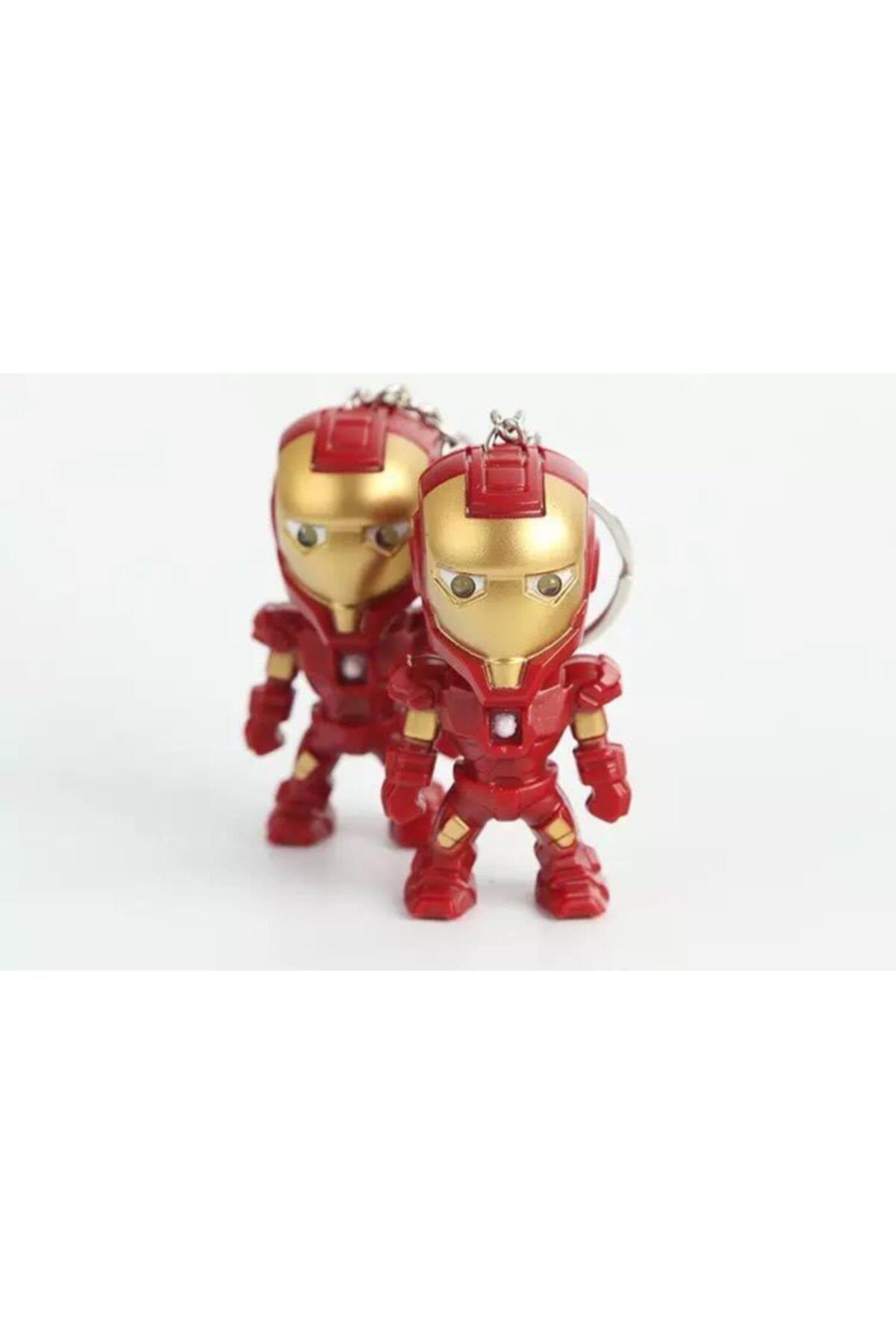 Marvel Avangers Işıklı Sesli Ironman Demir Adam Süper Kahraman Figür Anahtarlık