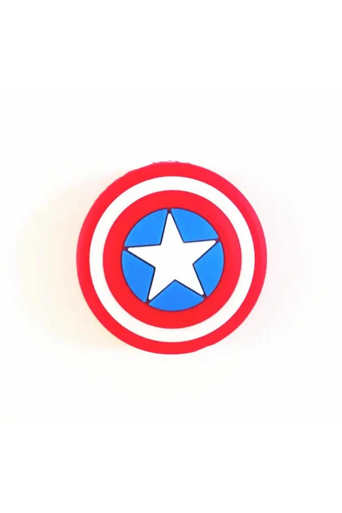 marvel kaptan Amerika captain america 3d kablo koruyucu tutucu silikon aparat kopma önleyici