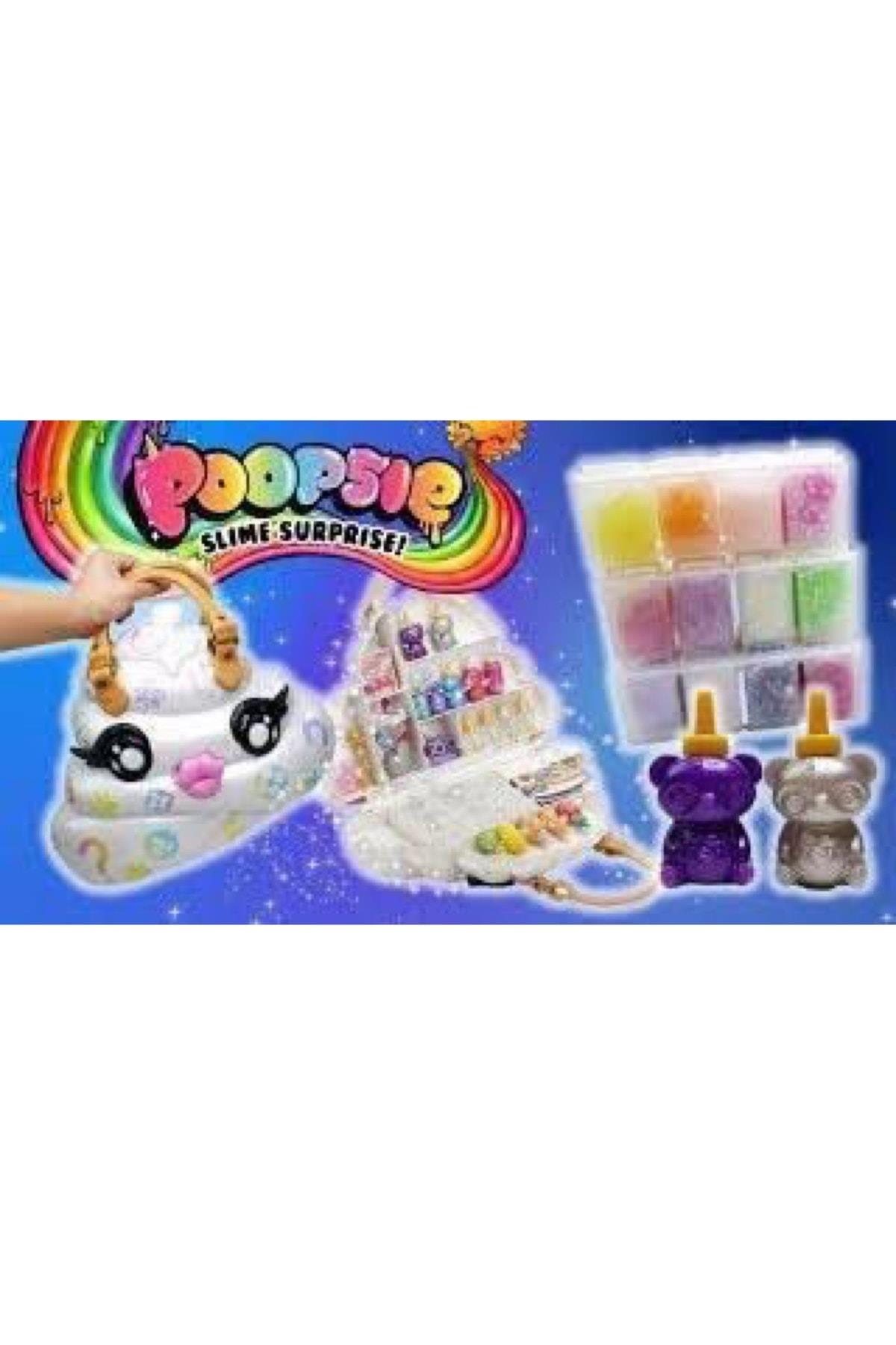 Poopsie Dev Pooey Puitton Marka Lüks Çanta Slime Oyun Seti Çocuk Seyahat Çantası Renkli Unicorn