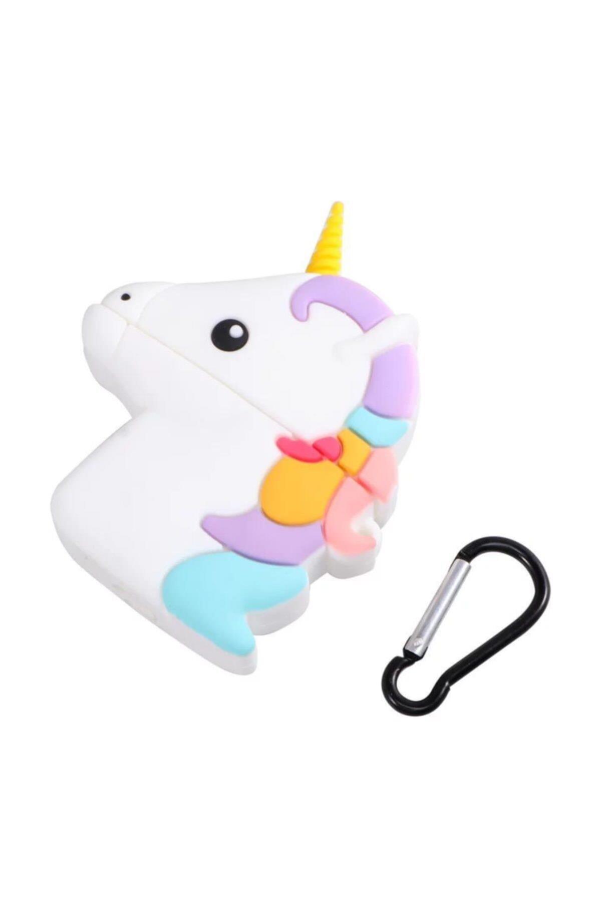 Renkli 3d Unicorn    Kulaklık Silikon Kılıf