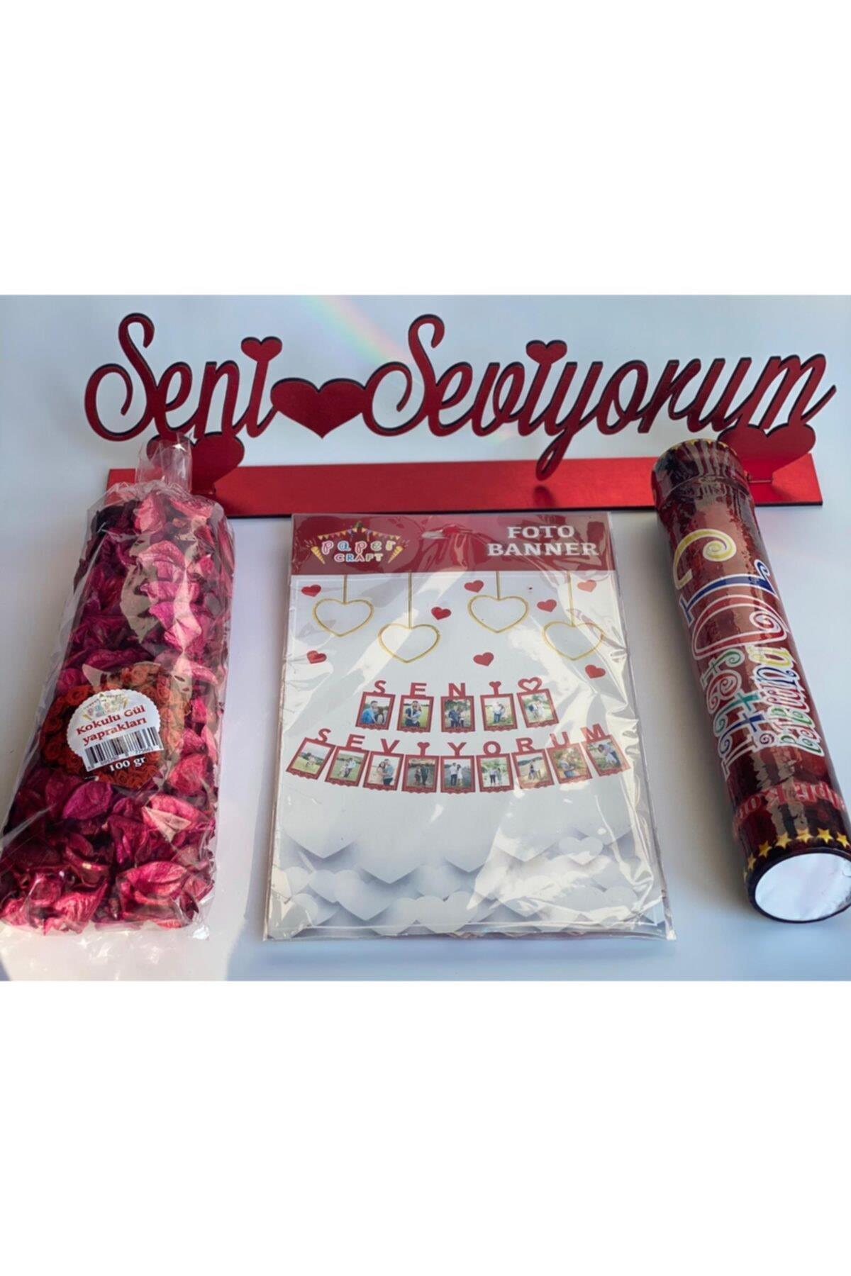 Sevgliye Özel Aşk Romantik Sofra Sunum Seti