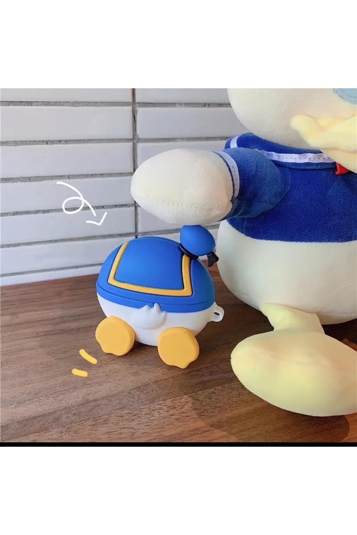 Sevimli Disney Ördek Donald Duck Askılı Kablosuz Kulaklık Kılıfı Kapak