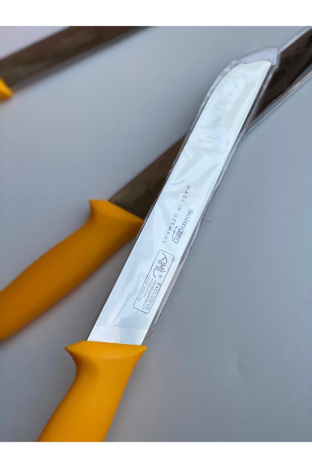 Solingen Orijinal Büyük Kasap Bıçağı Sarı Bıçak
