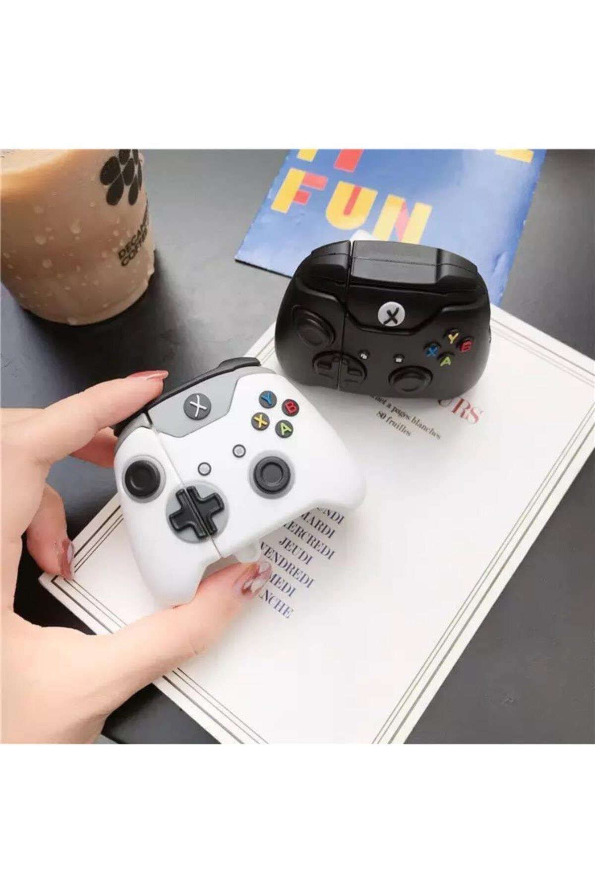 Xbox Playstation Joystick Kumanda Kolu    Kulaklık Silikon Kılıf Beyaz