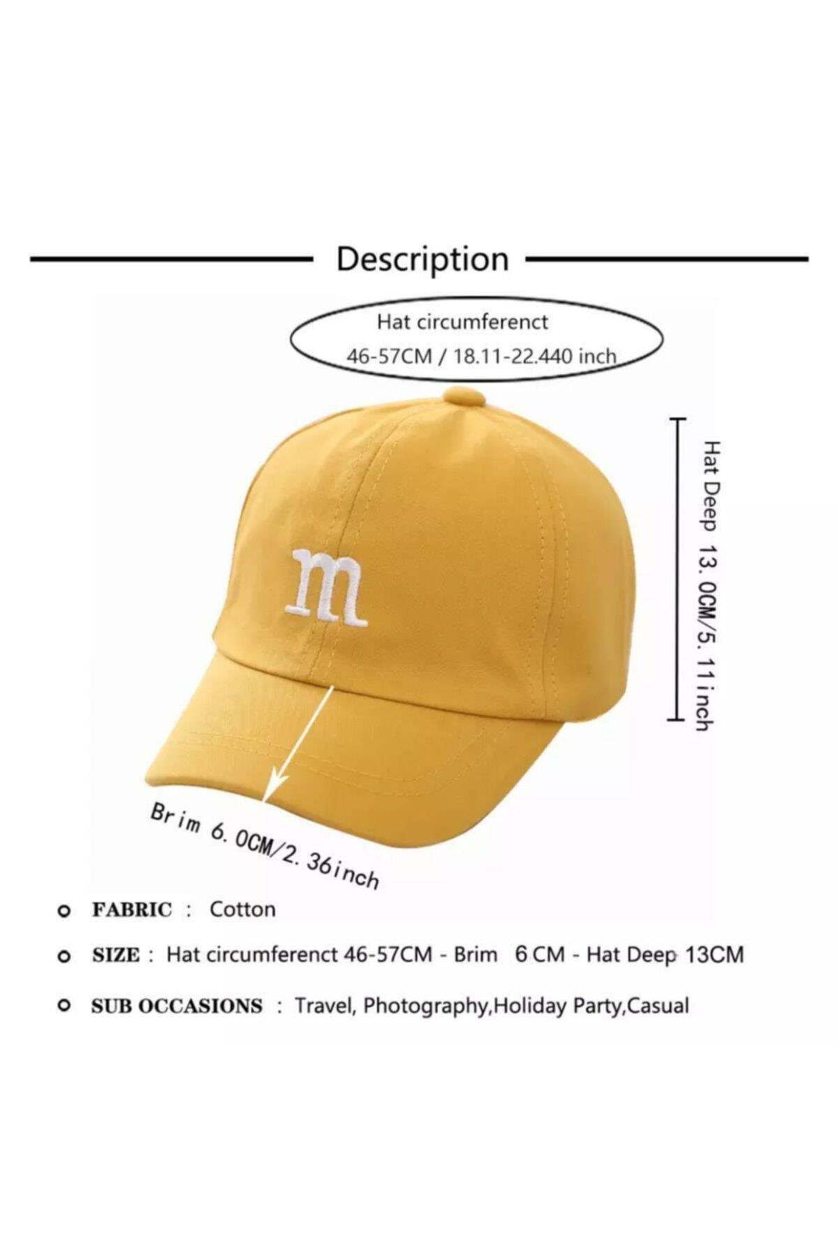 Yeni Sezon Trend M&m Şeker Çikolata Bebek Çocuk Şapka Pembe Erkek Kız Unisex