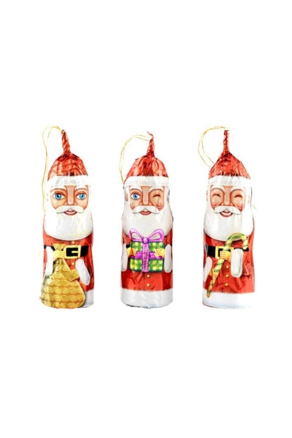 Yeni Yıl Yılbaşı Lüks Noel Baba Çam Ağacı Dekorasyon Süsü Askılı Mini 7li Çikolata Set