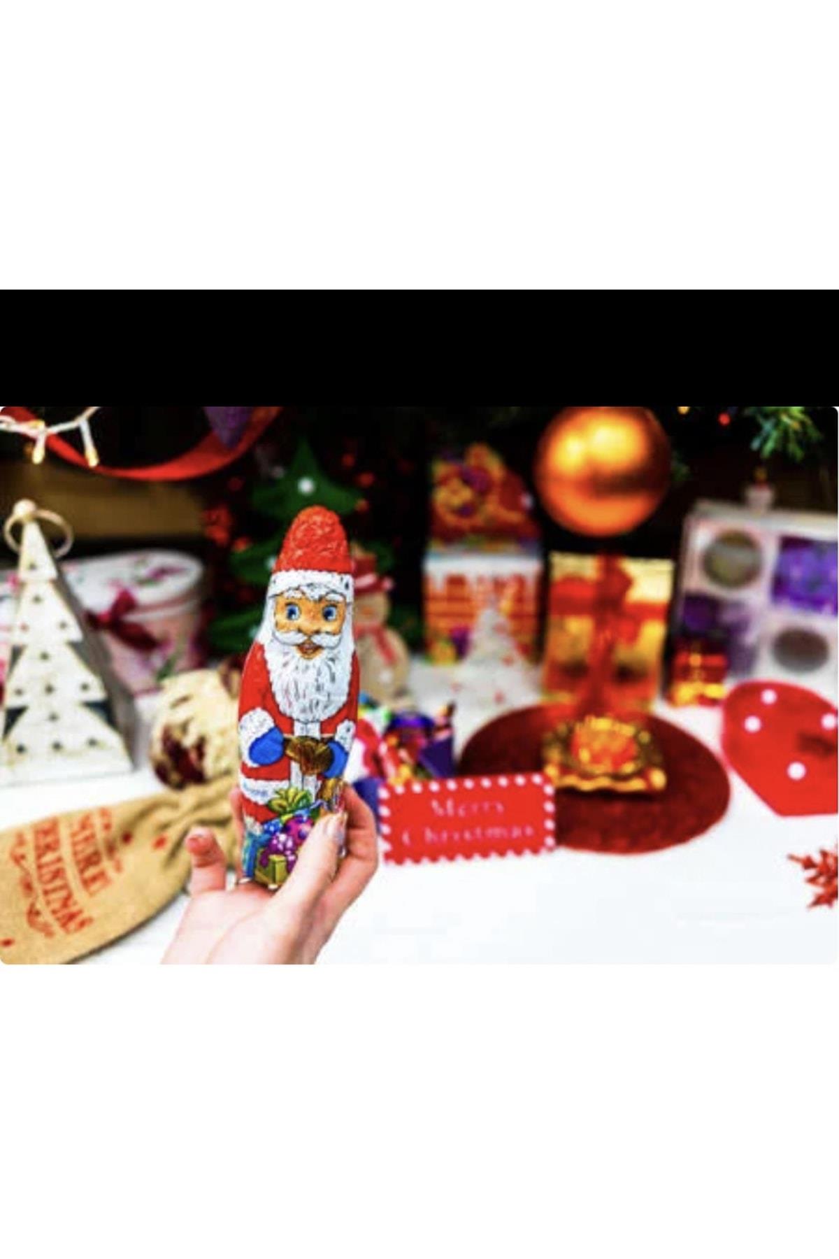 Yeni Yıl Yılbaşı Özel Ithal 4lü Noel Baba Çam Ağacı Top Çikolata Hediye Paket Seti