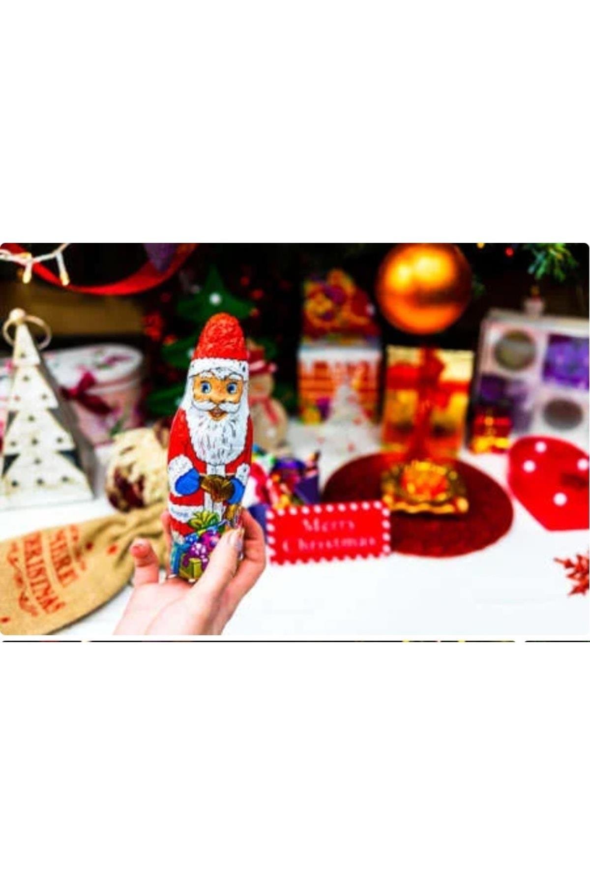 Yeni Yıl Yılbaşı Özel Ithal 4lü Noel Baba Çam Ağacı Top Çikolata Hediye Paket Seti