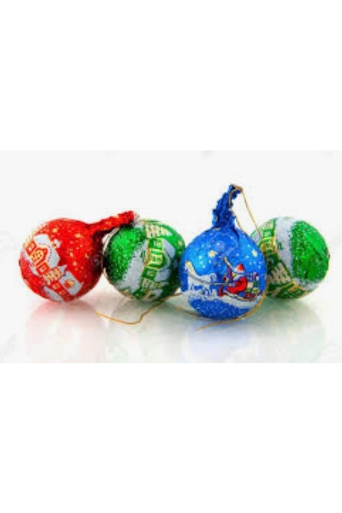 Yeni Yıl Yılbaşı Özel Ithal 5li Noel Baba Çam Ağacı Top Çikolata Hediye Paket Seti