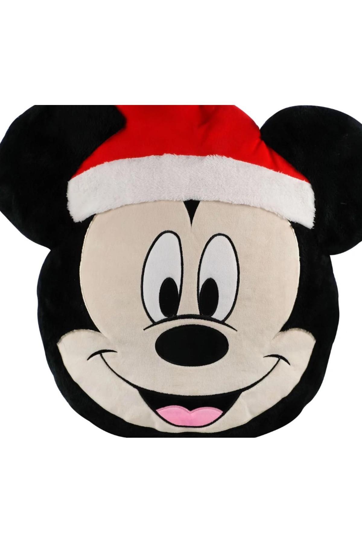 Yeni Yıl Yılbaşı Özel Ithal Orijinal Disney Dev Boy Mickey Mouse Noel Pofuduk Yastık Hediyelik Eşya