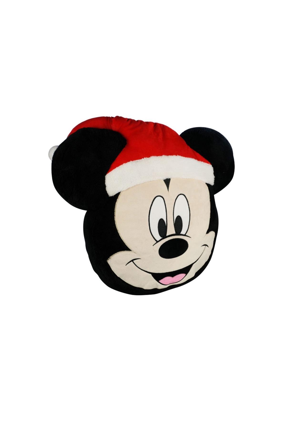 Yeni Yıl Yılbaşı Özel Ithal Orijinal Disney Dev Boy Mickey Mouse Noel Pofuduk Yastık Hediyelik Eşya