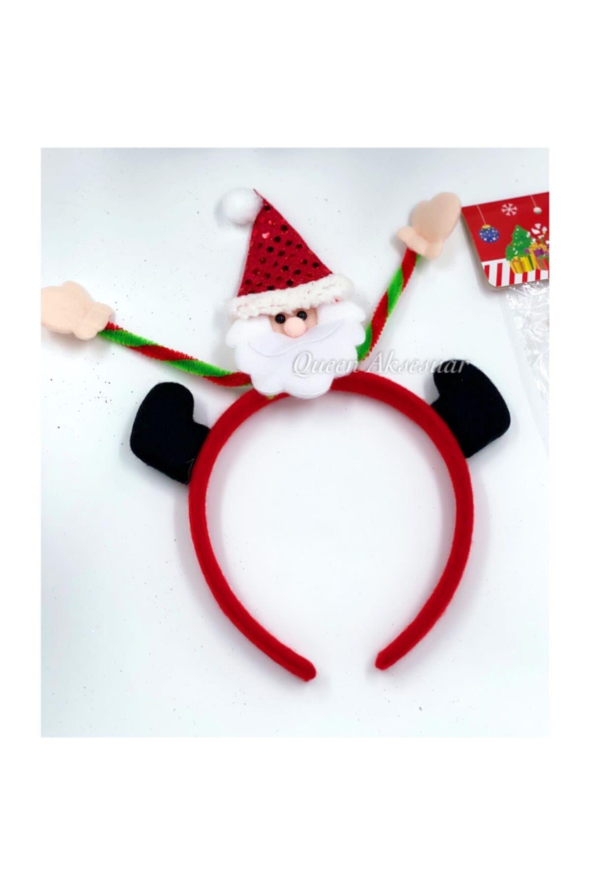 Yılbaşı Lüks Sevimli Hareket Eden Noel Baba Christmas Taç Yetişkin ve Çocuk Tacı