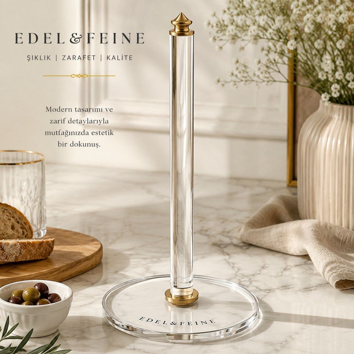 EDEL&FEINE Pirinç Rulo Havluluk Gold