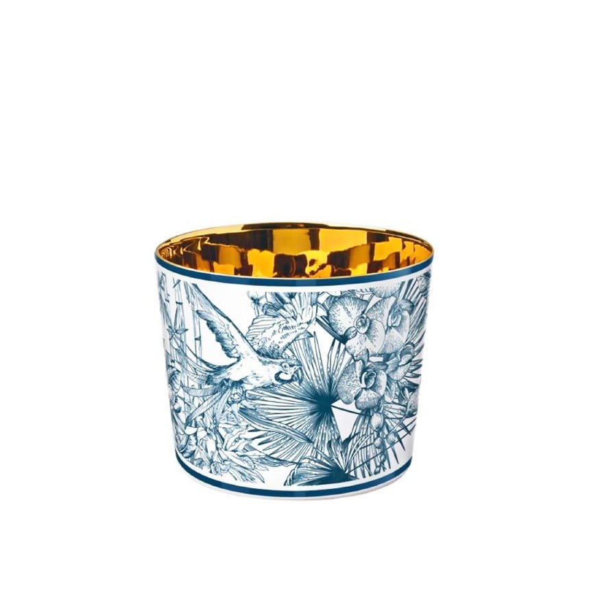 FURSTENBERG Kupa, Bardak PARAİOSO BLUE-MONKEY TEMPTATION SIP OF GOLD