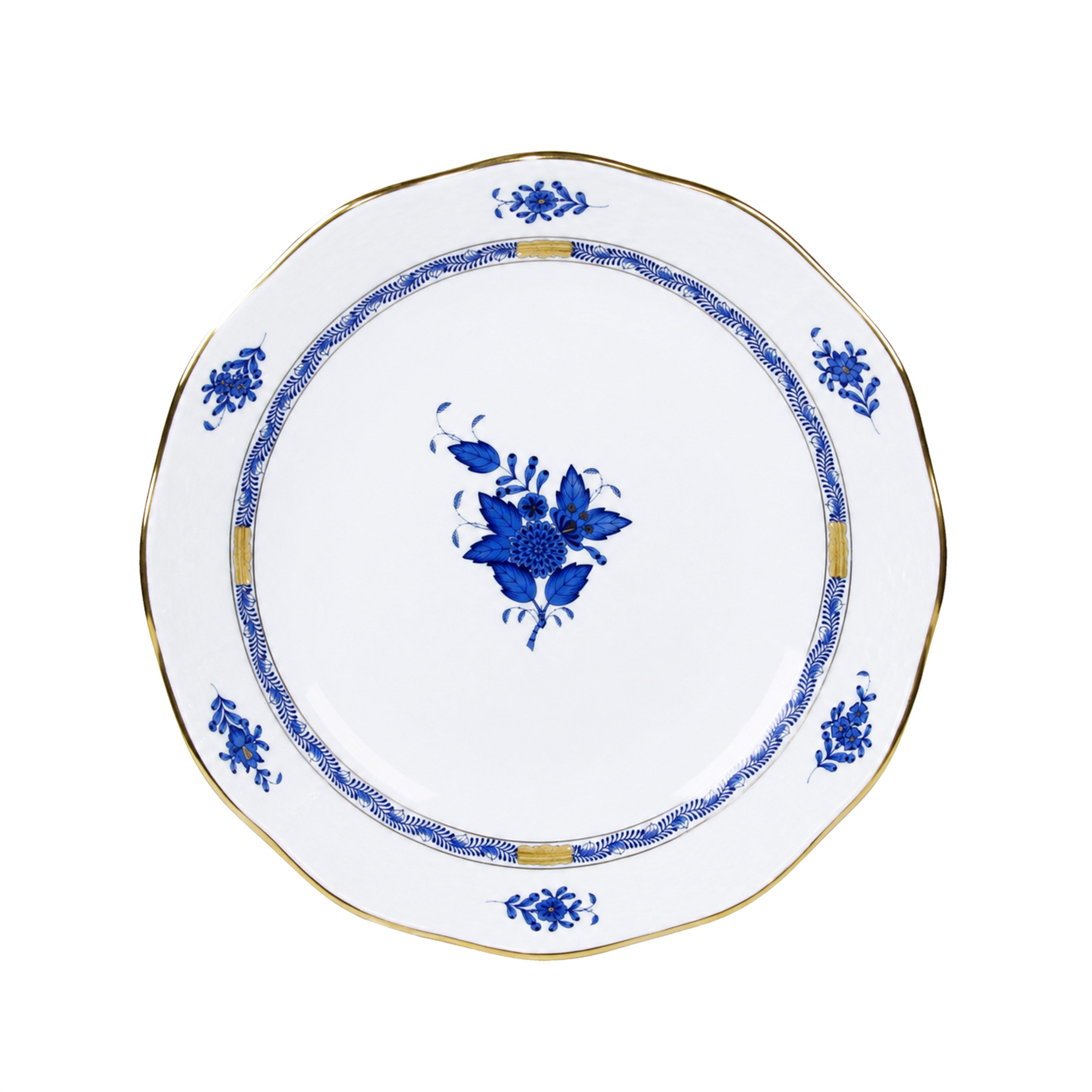 HEREND 25cm Salata Kasesi Apponyi Buket Mavi