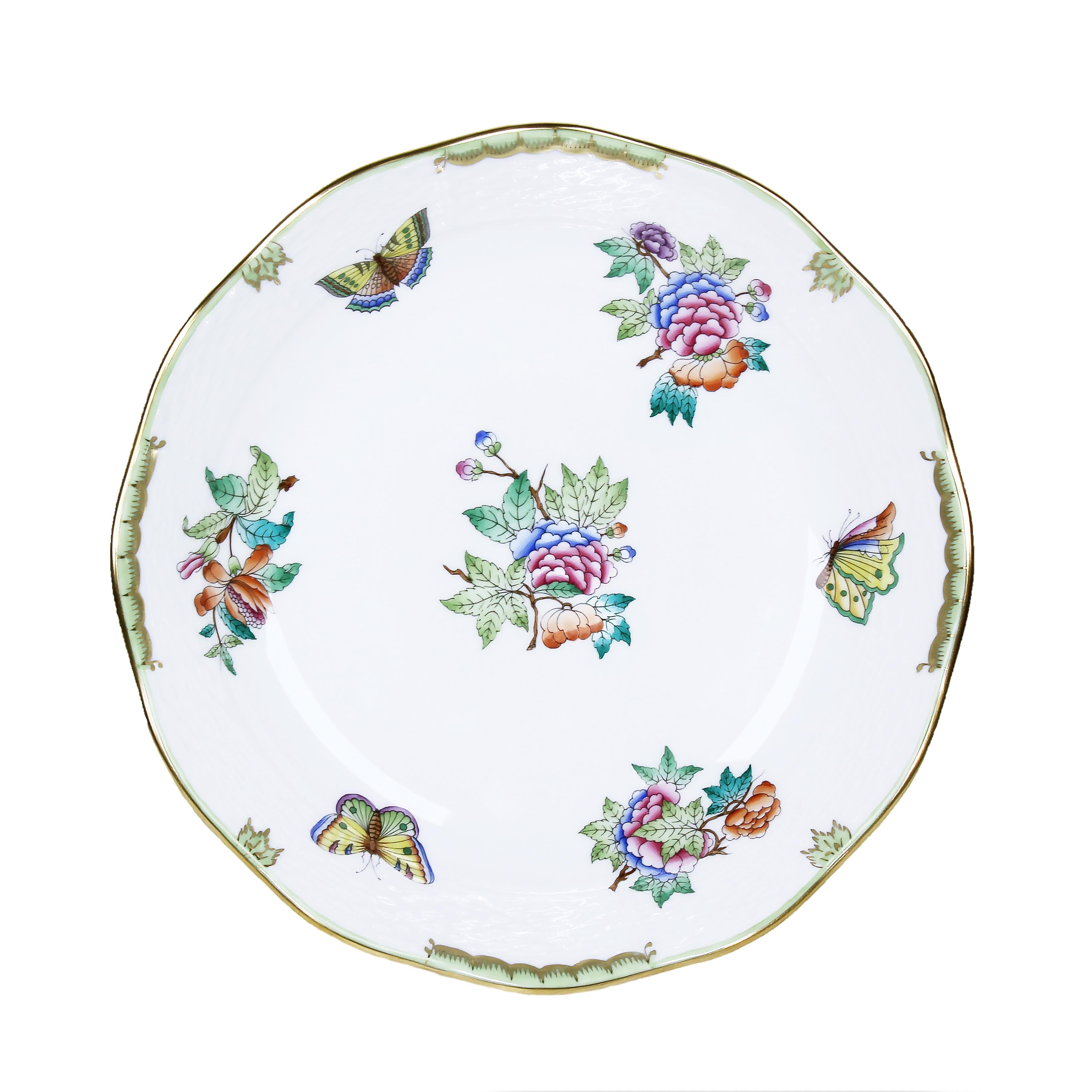 HEREND 25cm Salata Kasesi Queen Victoria Renkli