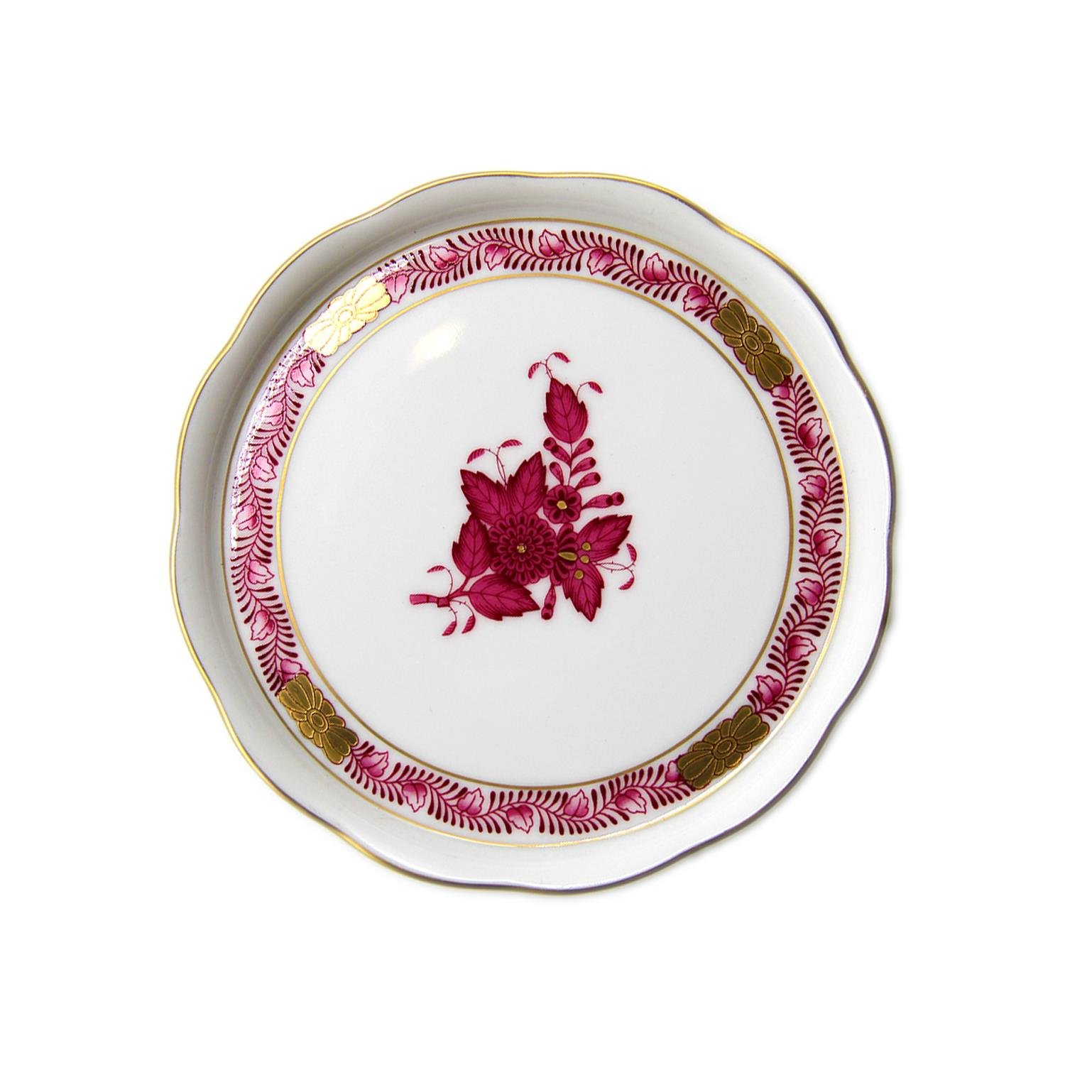 HEREND Coaster 12cm Apponyi Pink